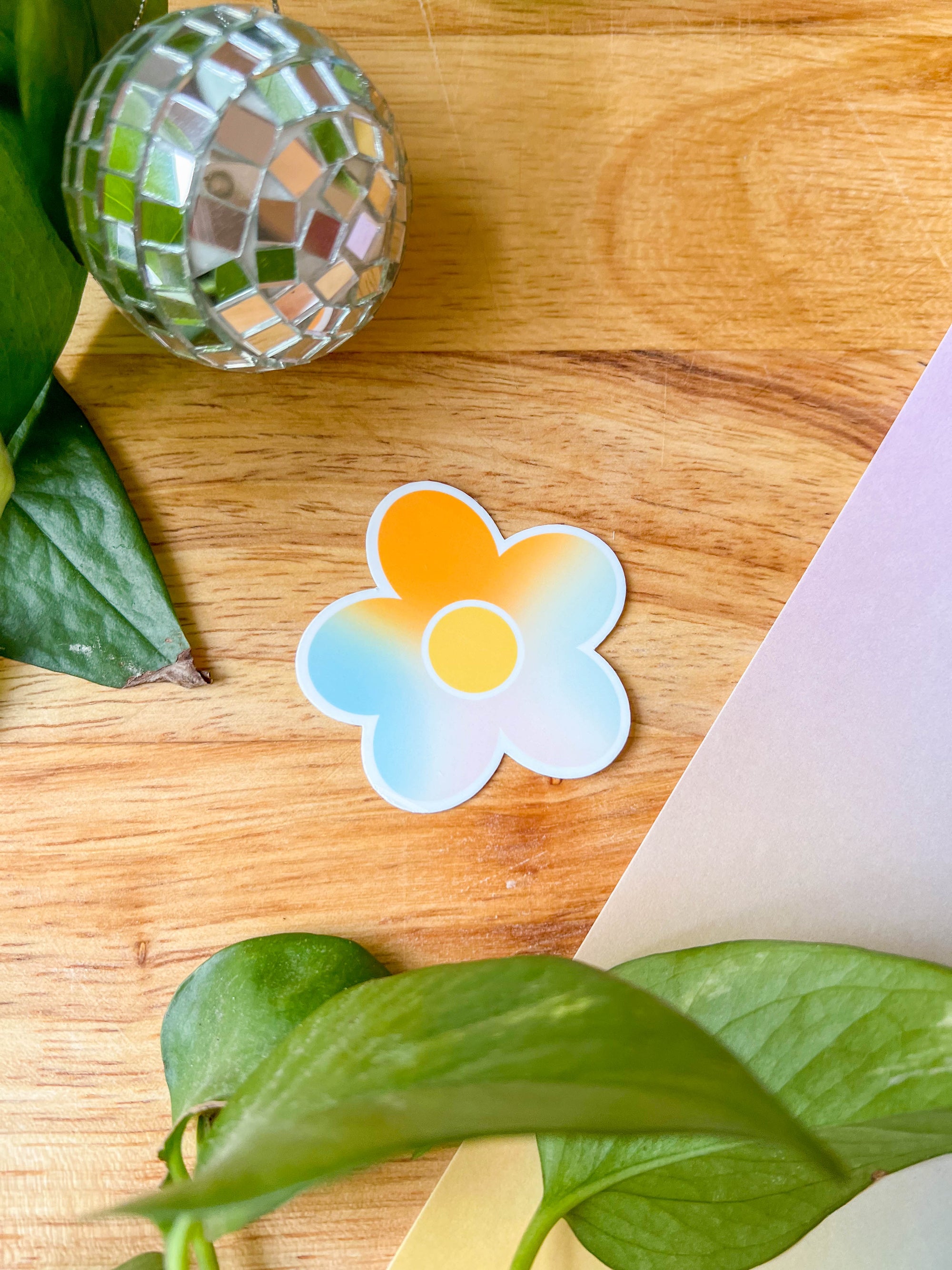 Rainbow Flower Sticker