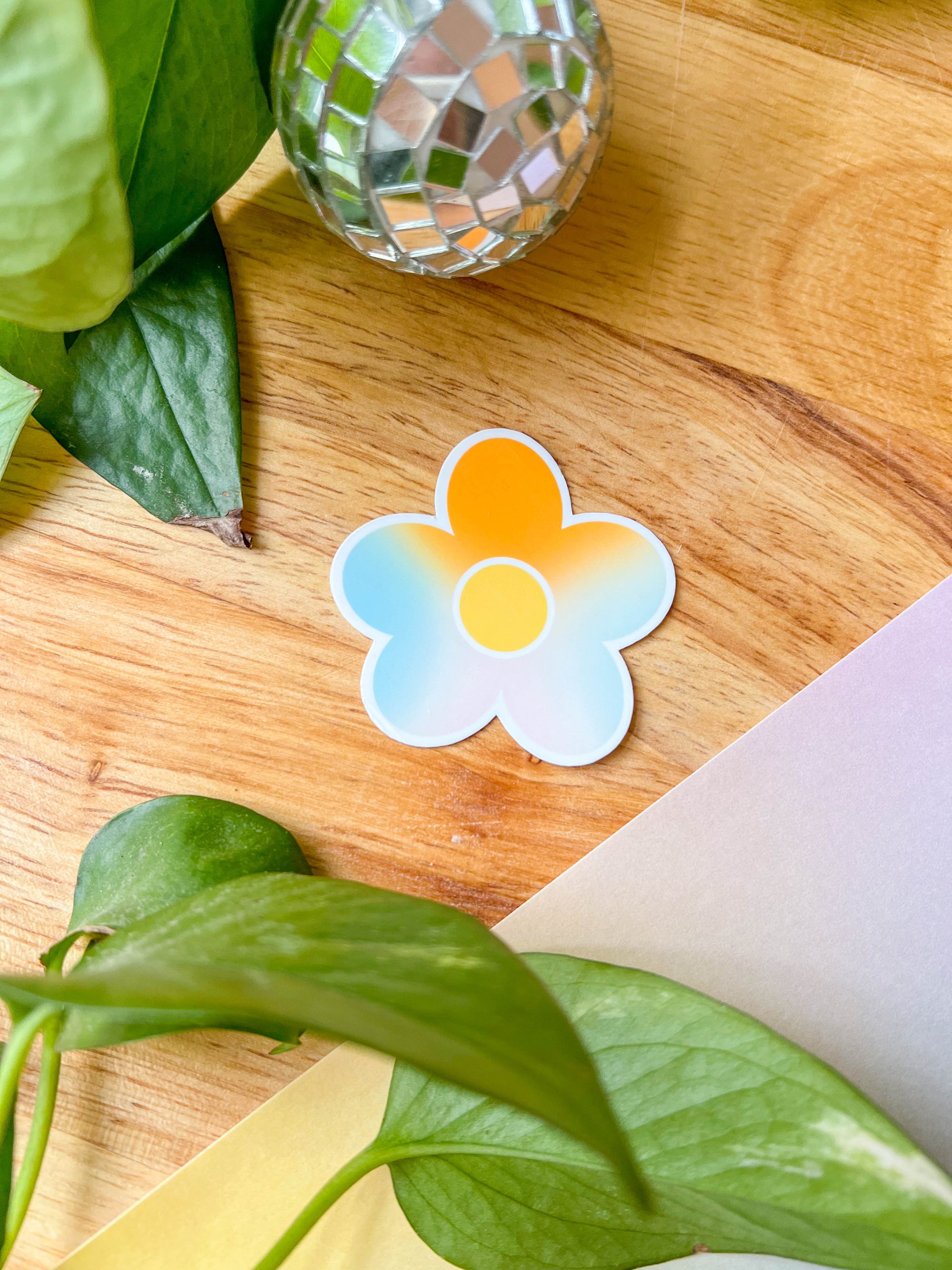 Rainbow Flower Sticker