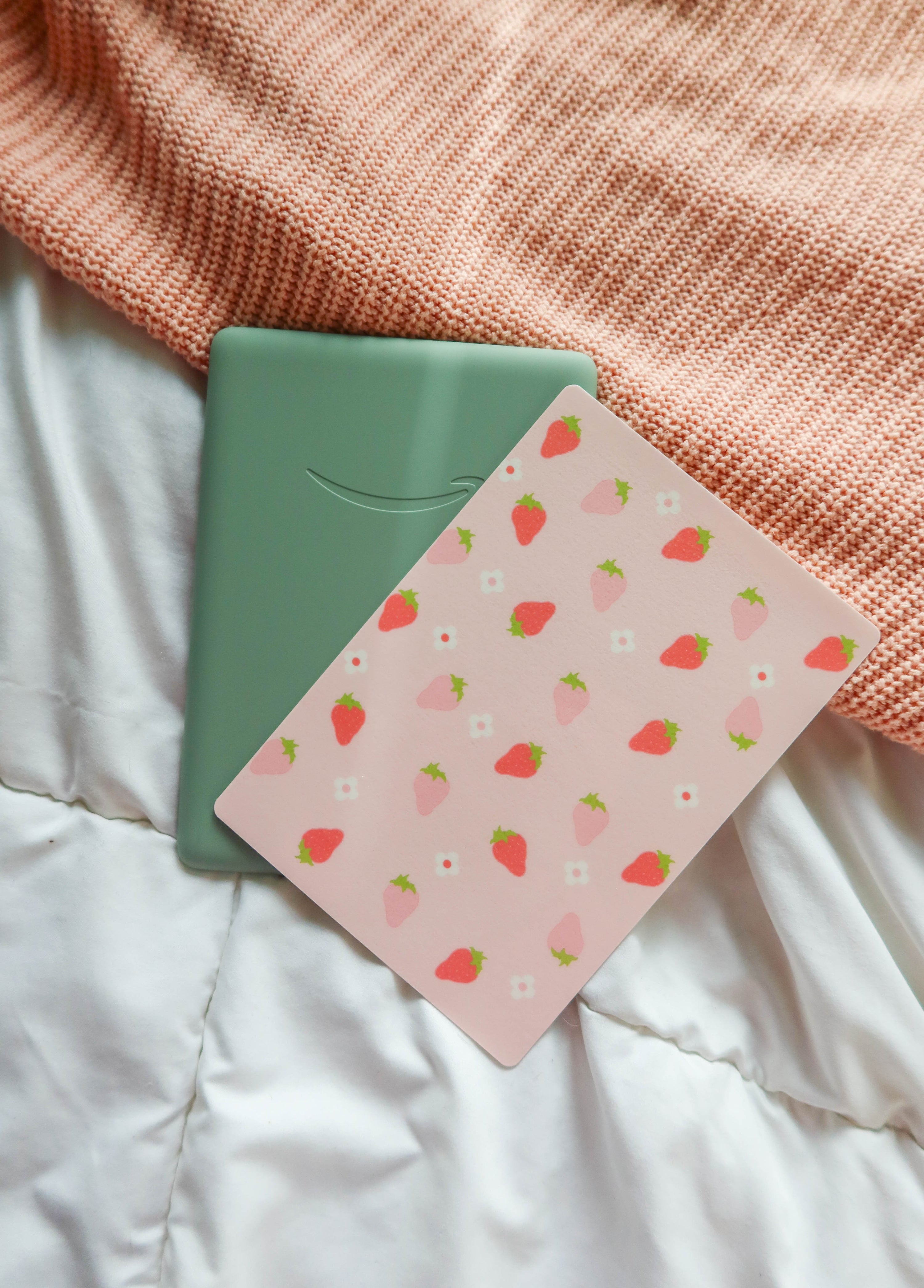 Pink Strawberry Kindle Case Insert