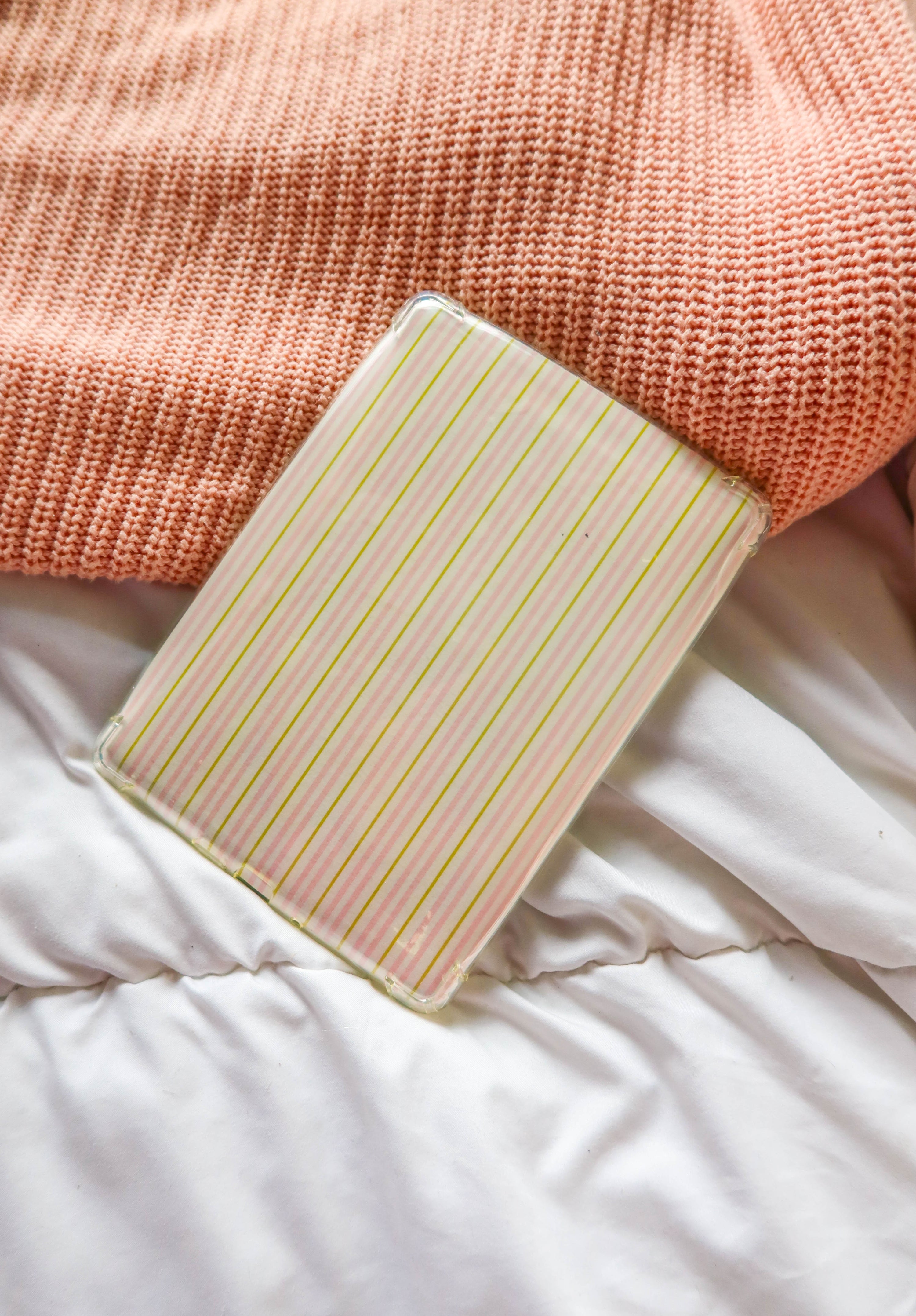 Pink+Green Stripe Kindle Case Insert