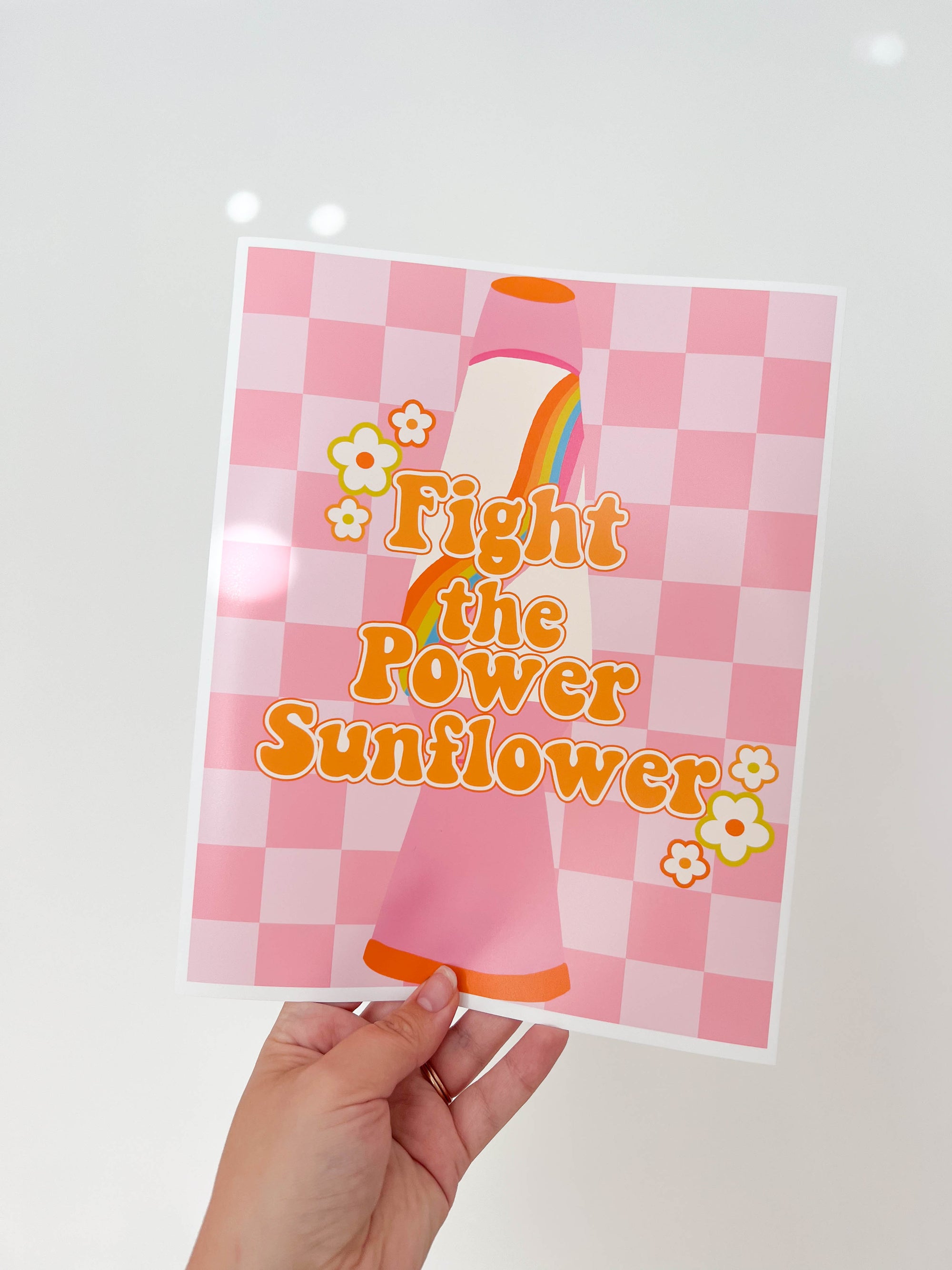 Fight the Power Sunflower Print