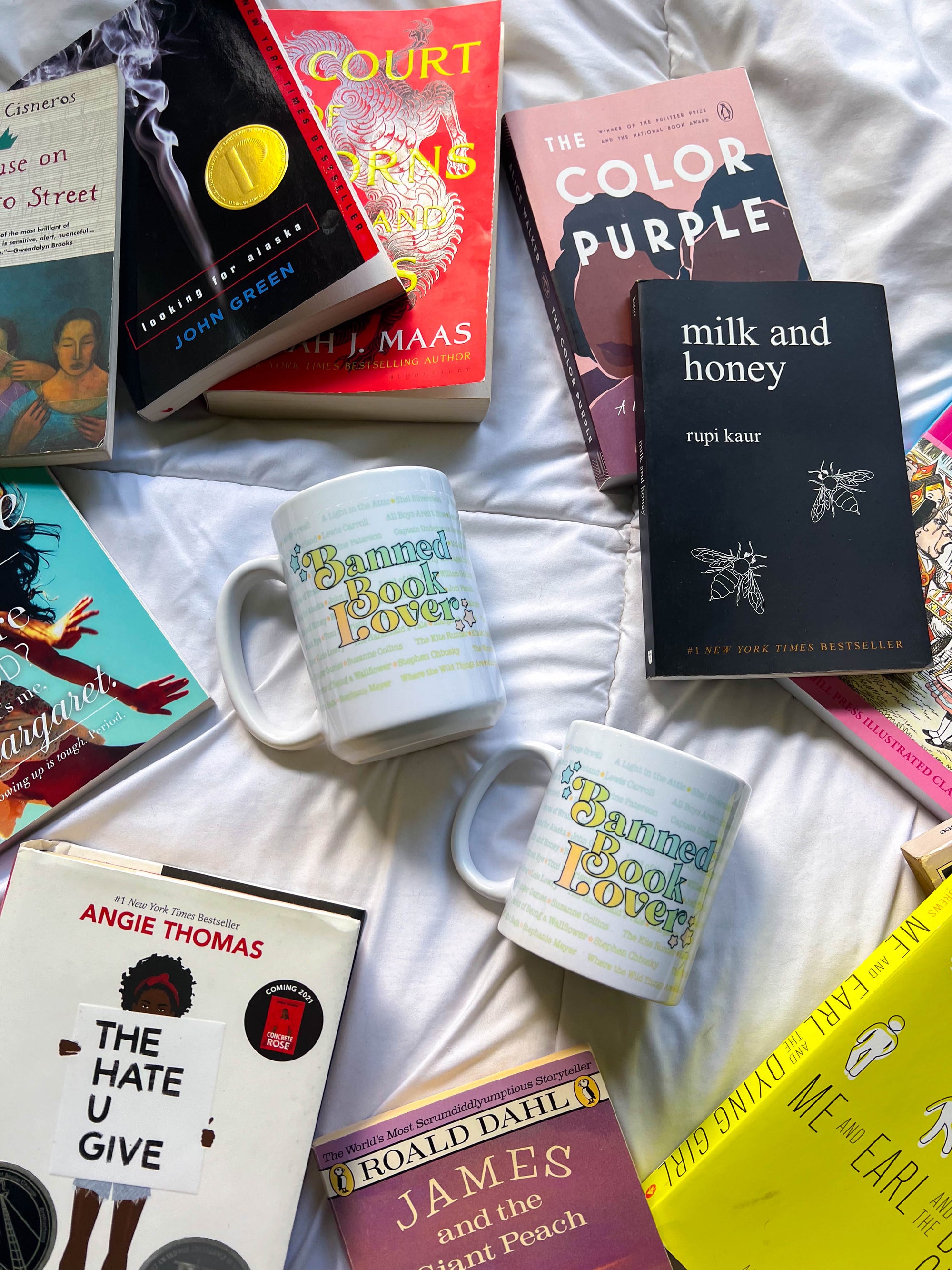 Banned Book Lover Rainbow Mug