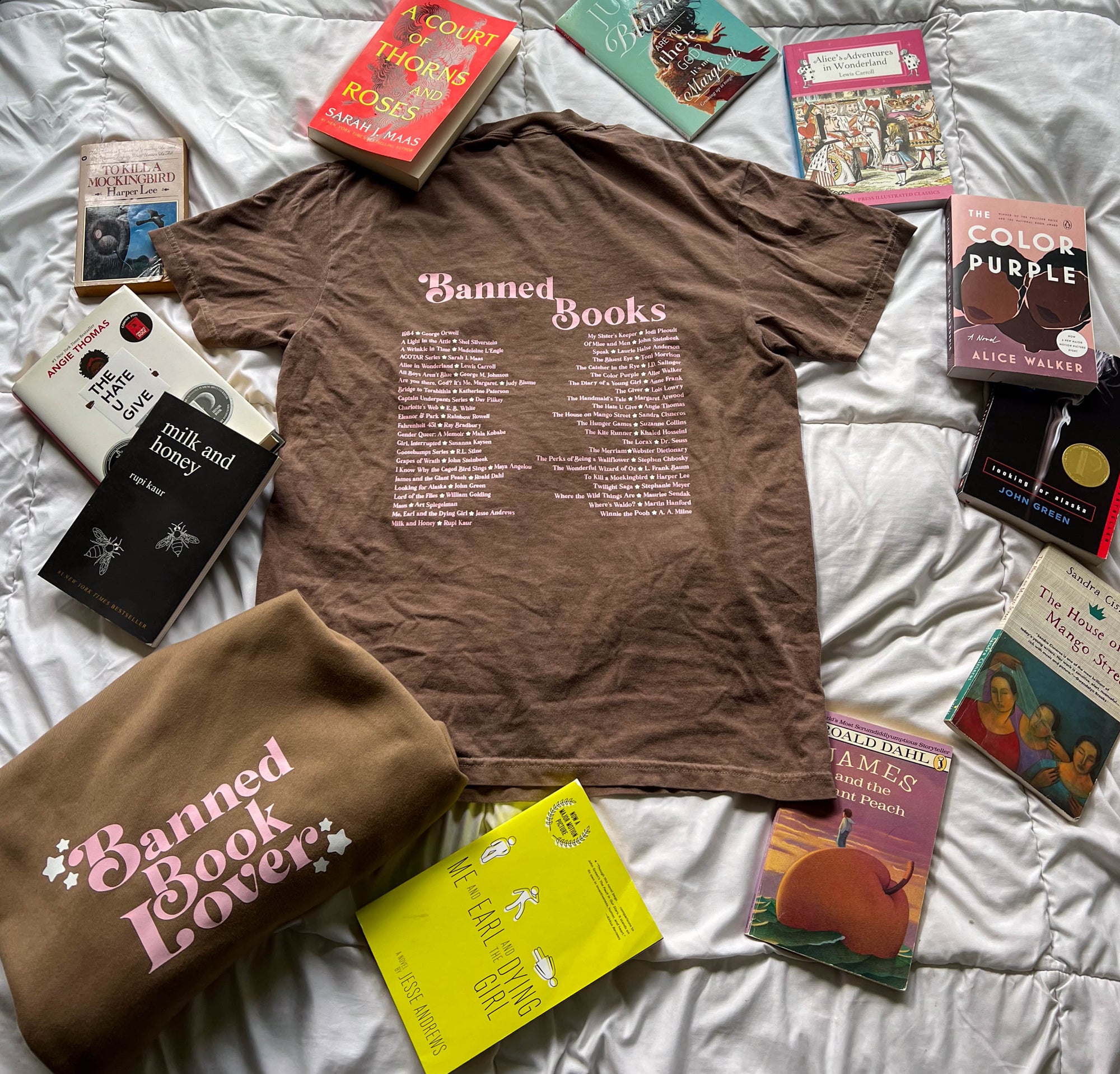 Pink Espresso Banned Book Lover T-Shirt