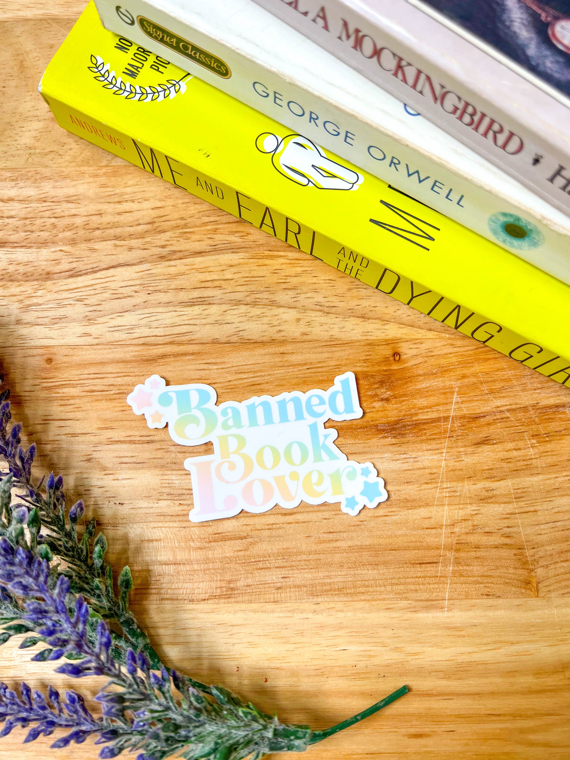 Banned Book Lover Sticker