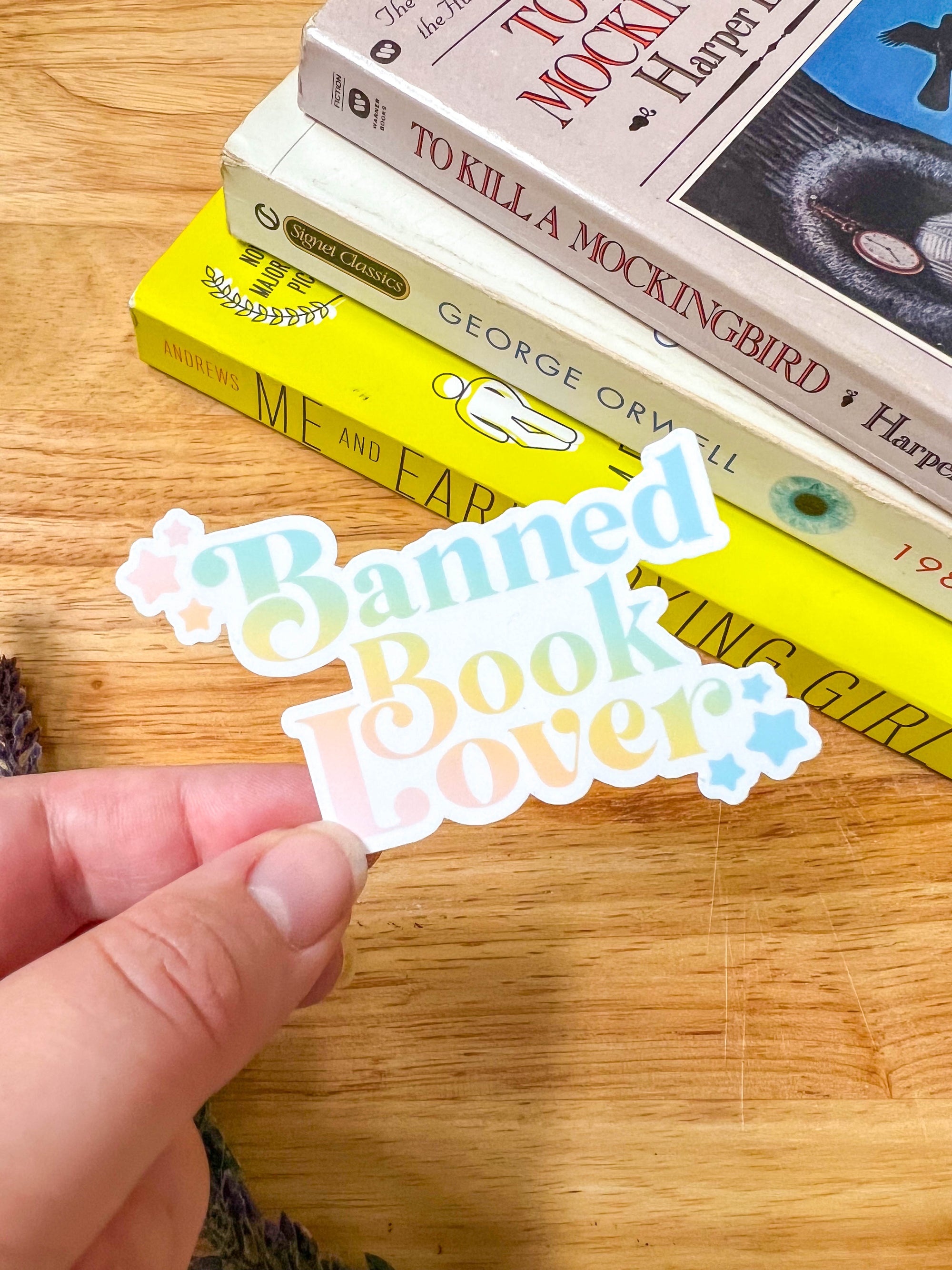 Banned Book Lover Sticker