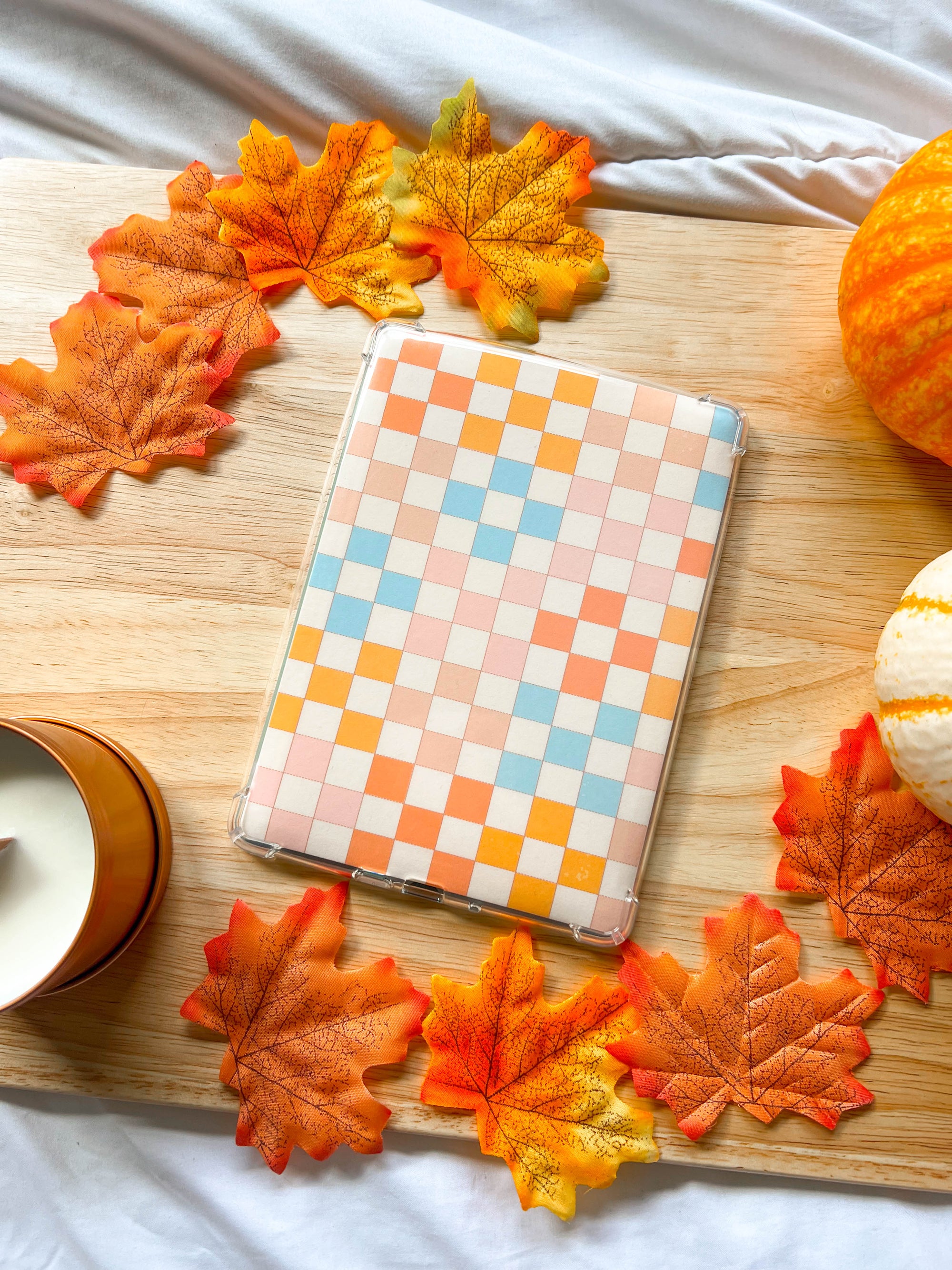 Cozy Fall Quilted Kindle Case Insert