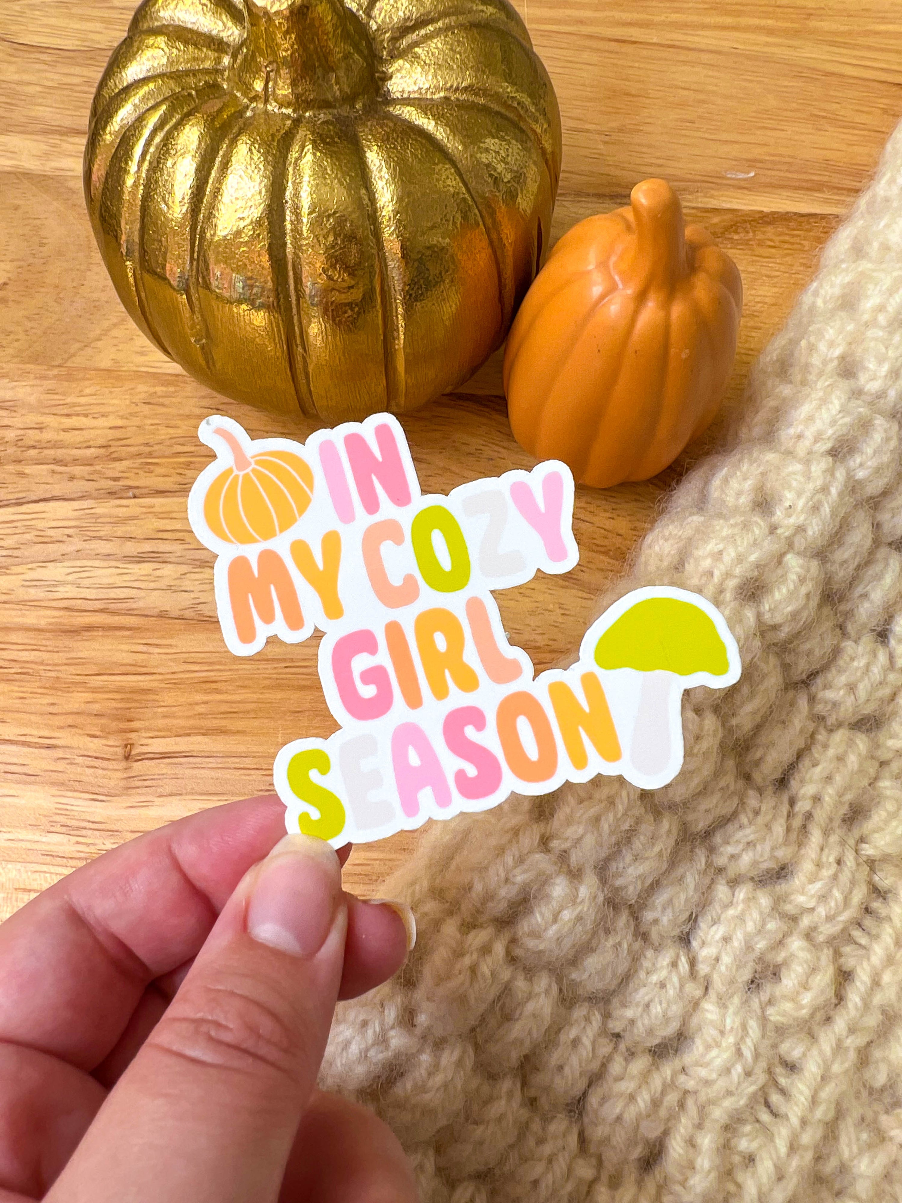 Cozy Girl Fall Stickers