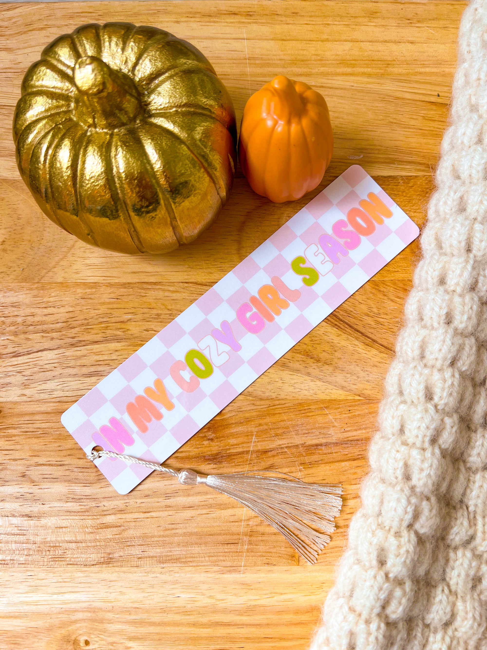 Cozy Girl Fall Bookmarks