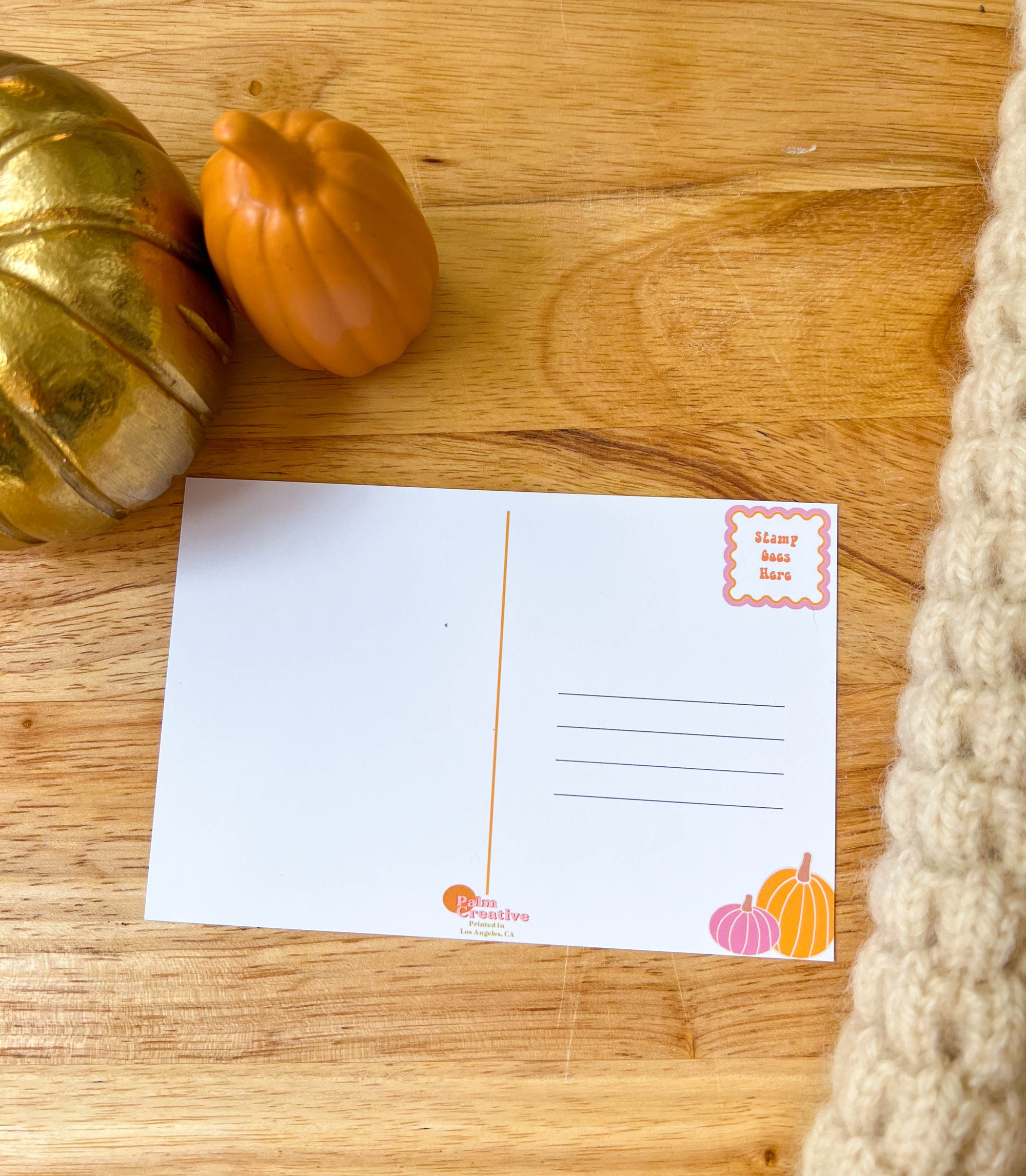 Cozy Girl Fall Postcards