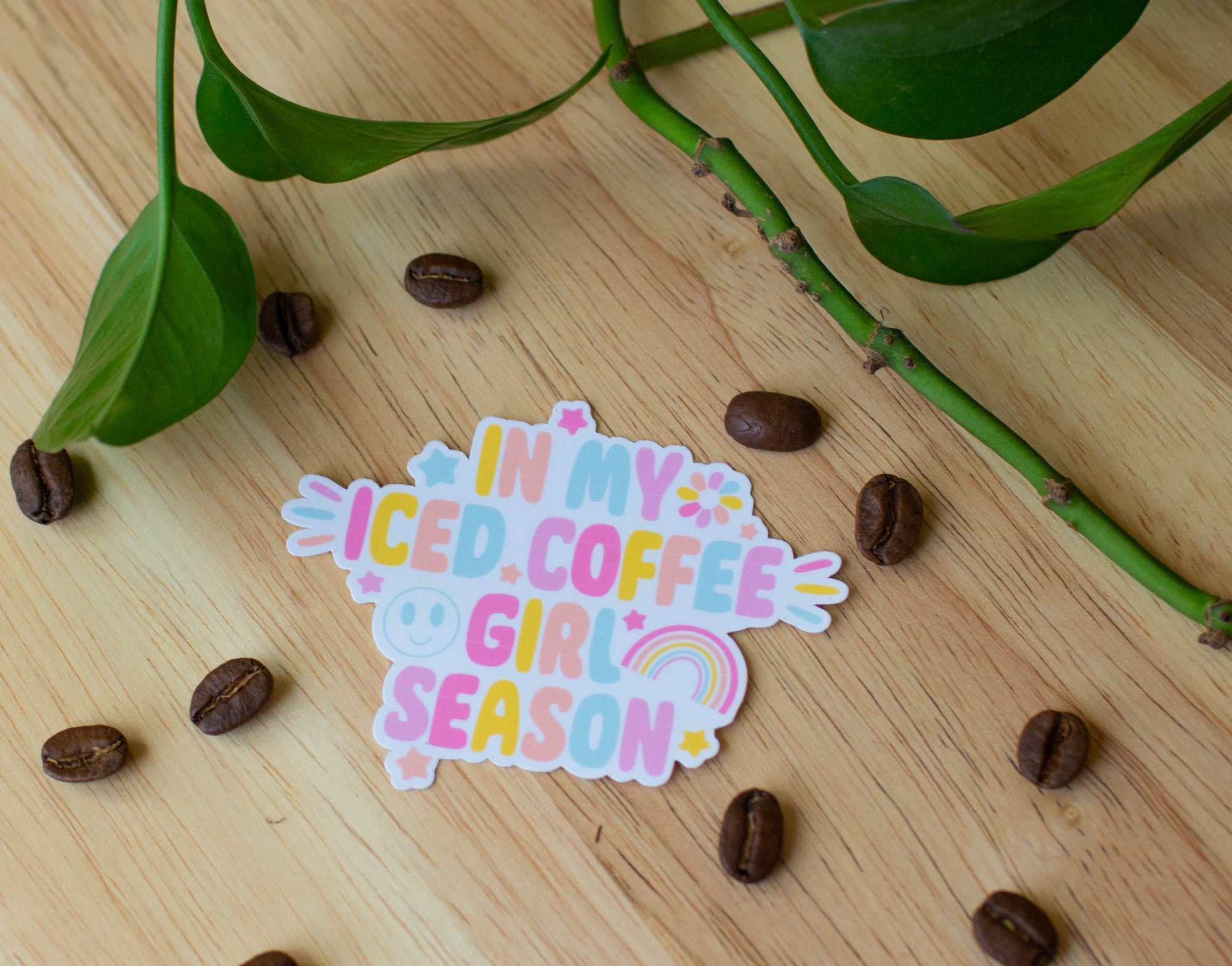 In my Iced Coffee Girl Season Sticker