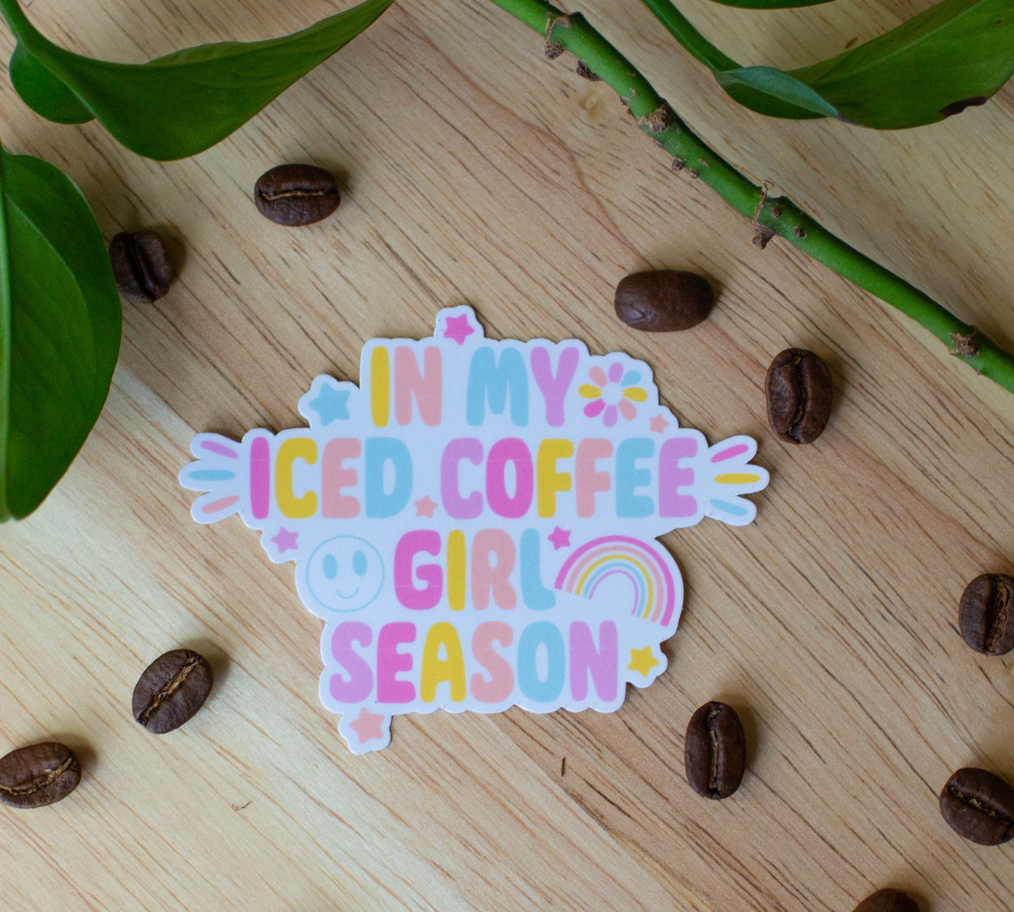 In my Iced Coffee Girl Season Sticker