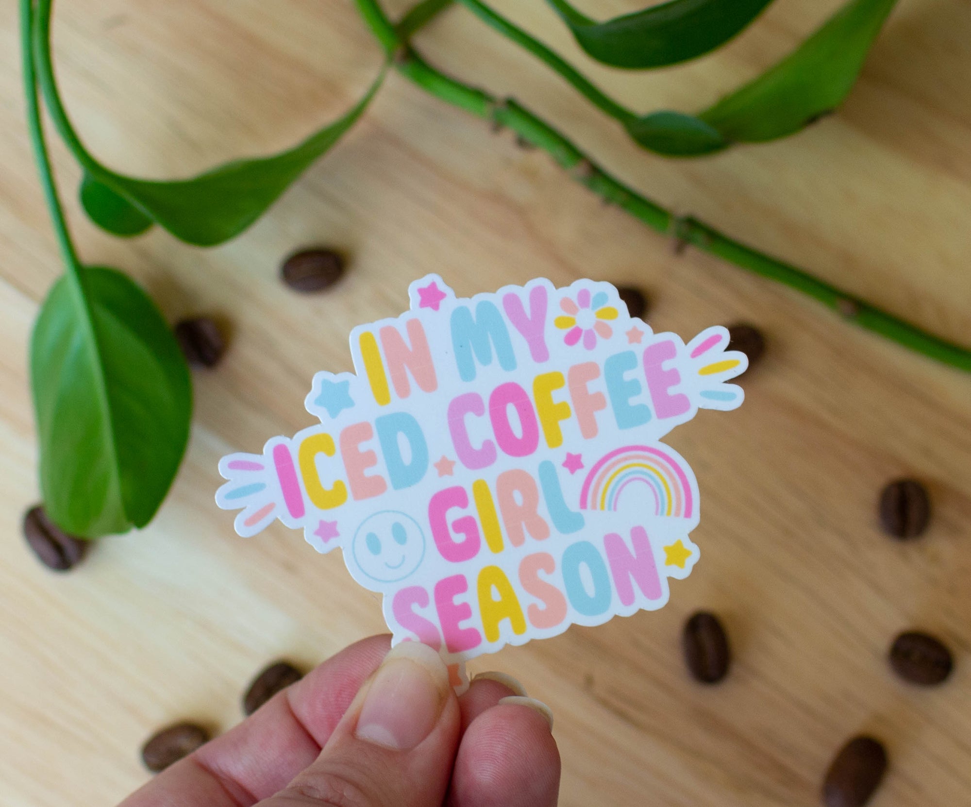 In my Iced Coffee Girl Season Sticker