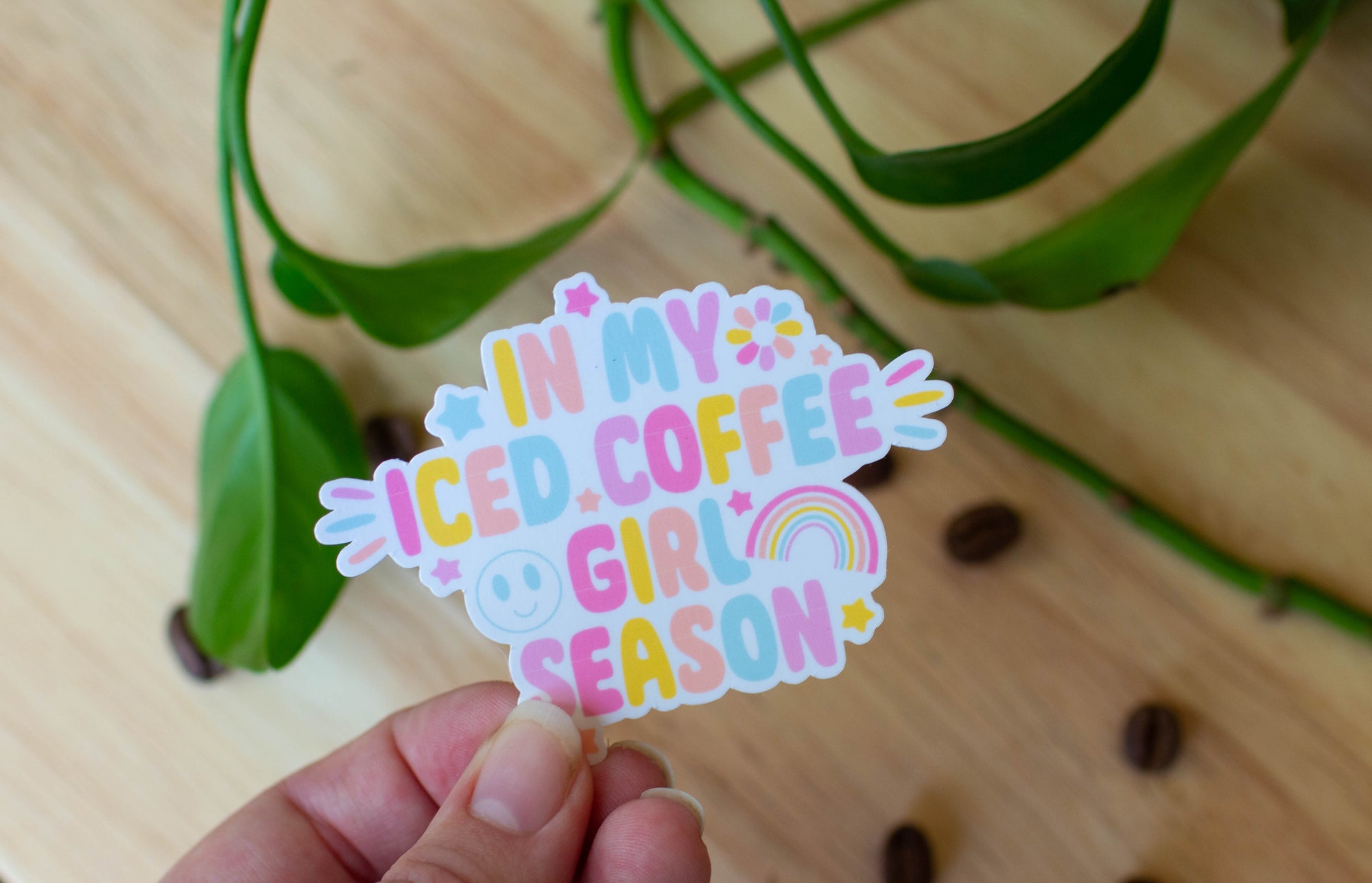 In my Iced Coffee Girl Season Sticker