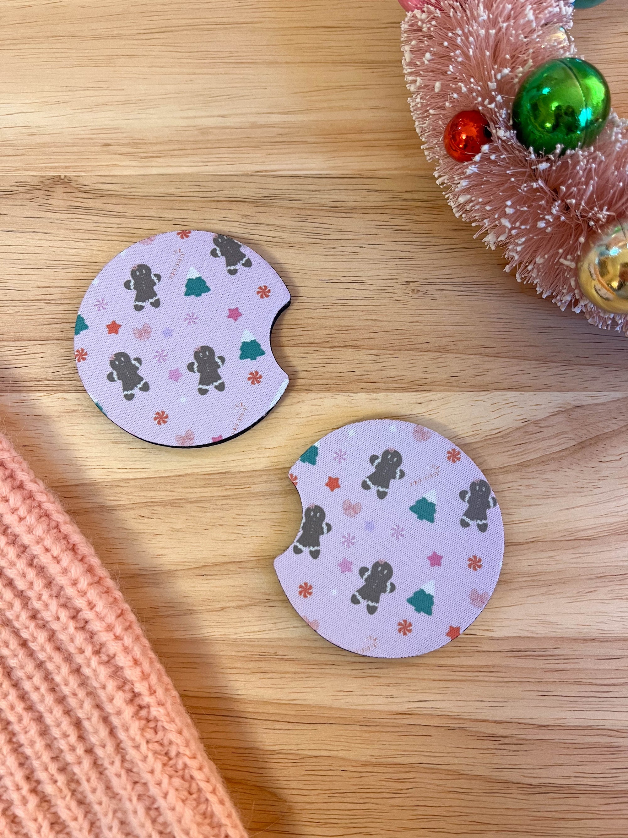 Holiday Gingerbread Car Coaster