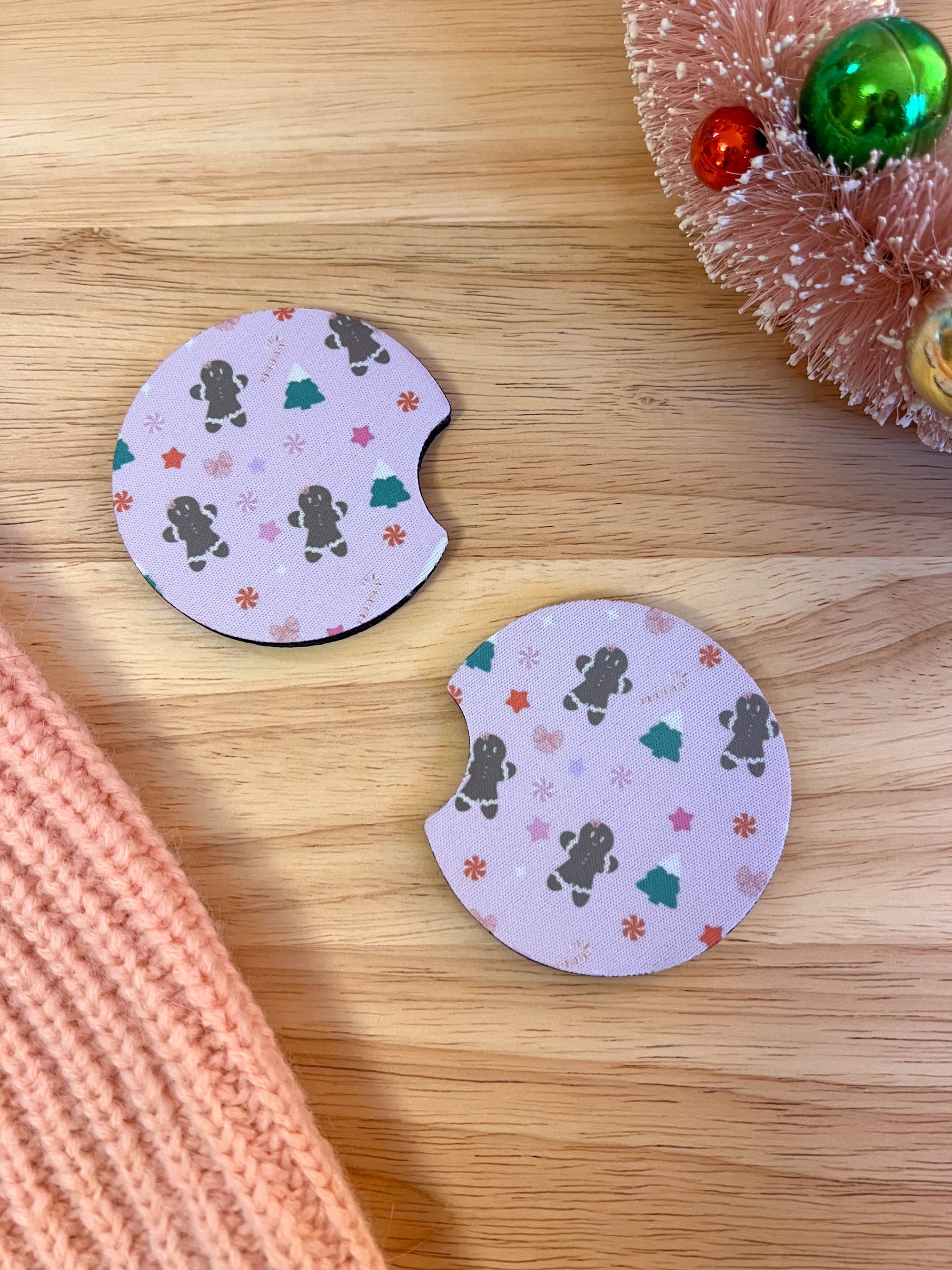 Holiday Gingerbread Car Coaster