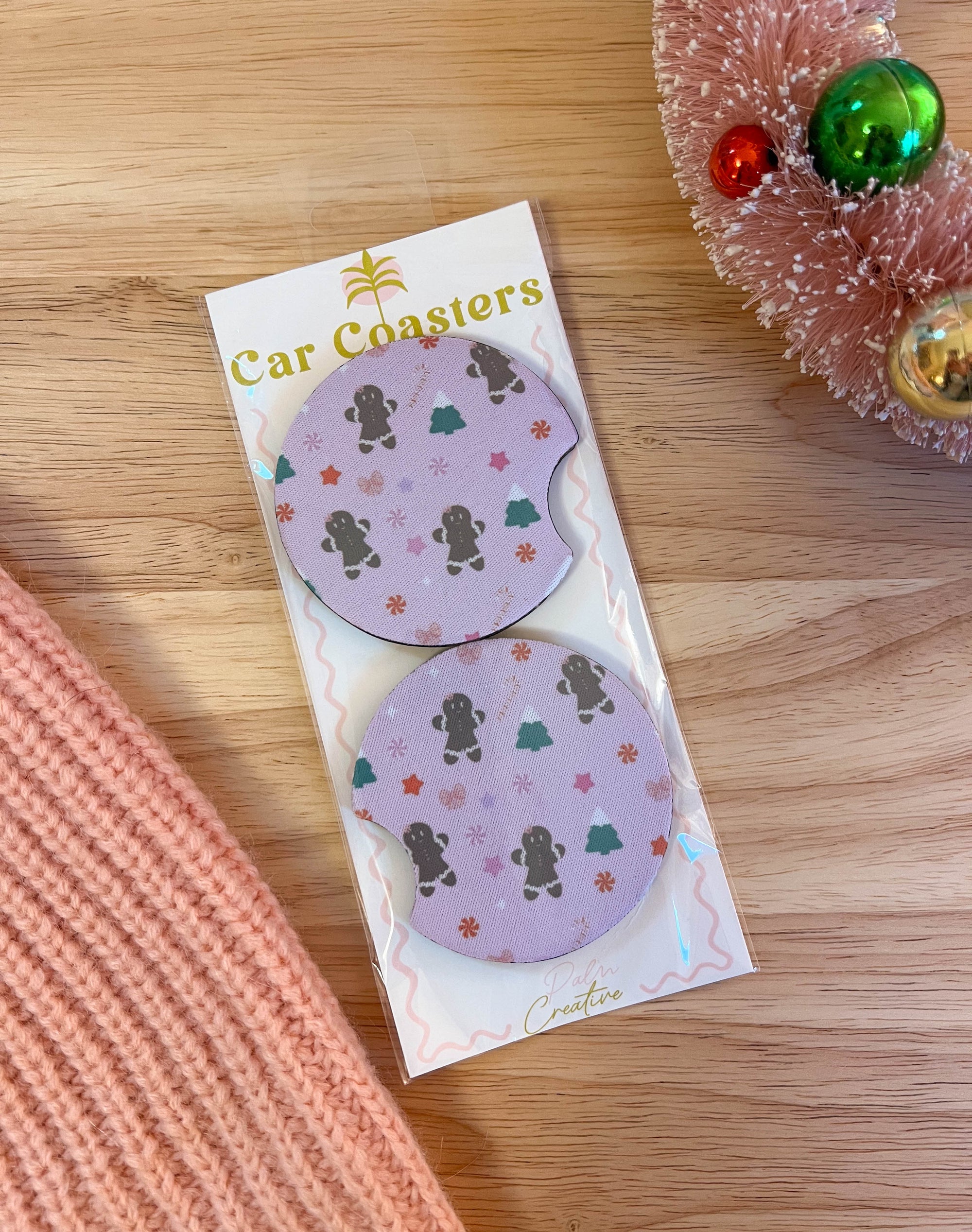 Holiday Gingerbread Car Coaster