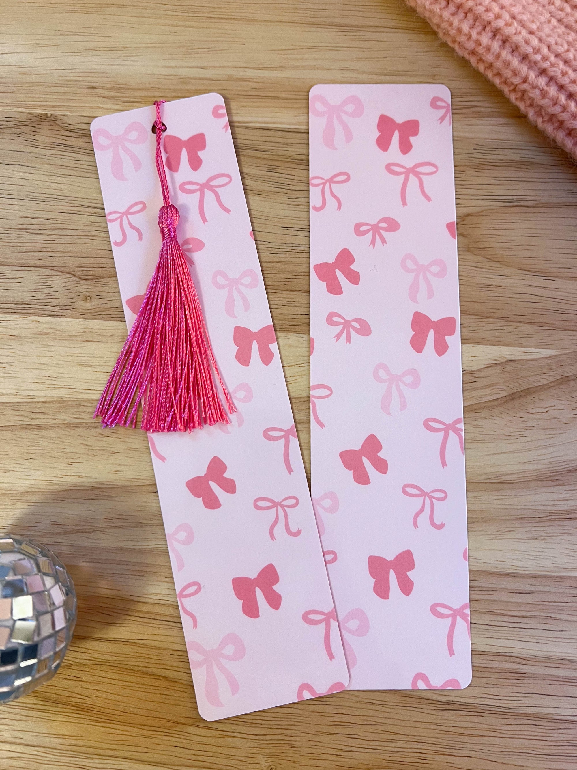 Pink Bow Bookmark