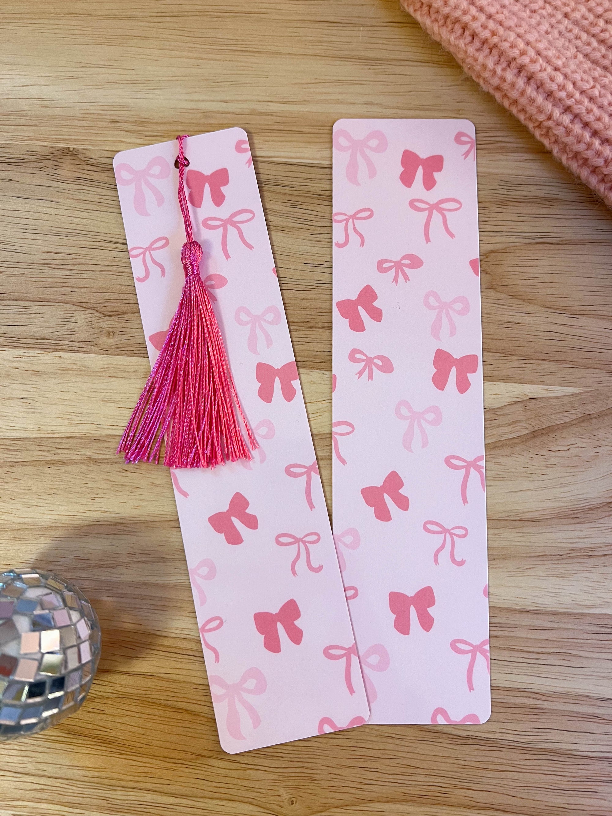 Pink Bow Bookmark