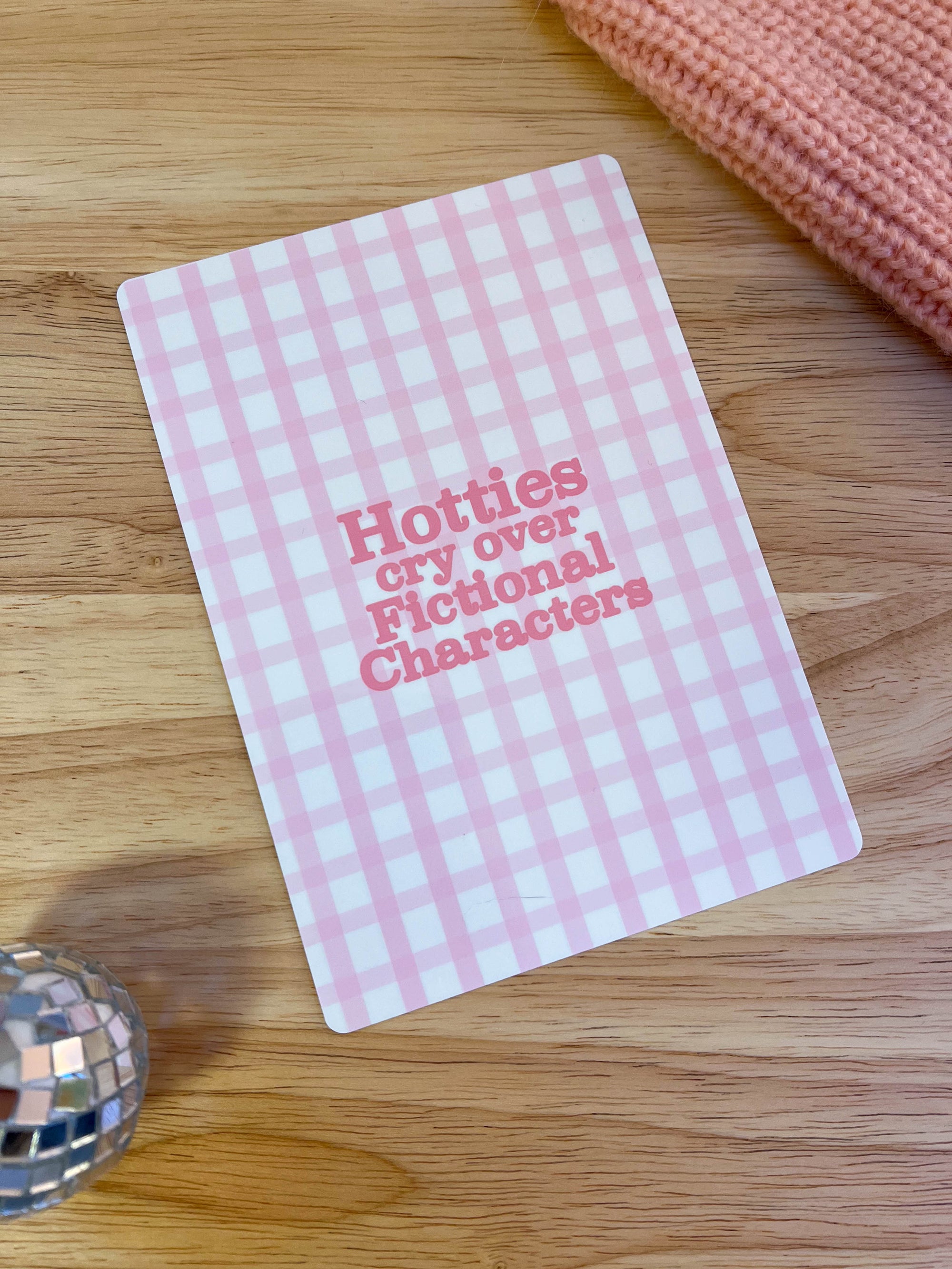 Hotties Cry Over Fictional Characters Kindle Case Insert