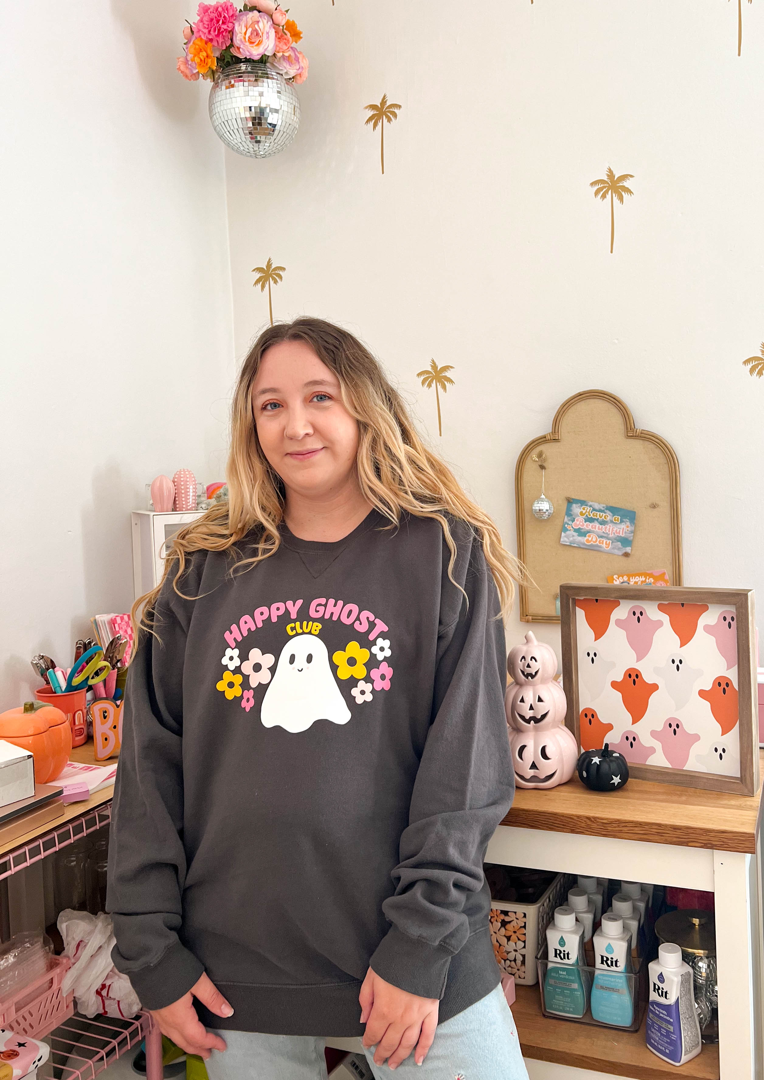 Happy Ghost Club Crewneck