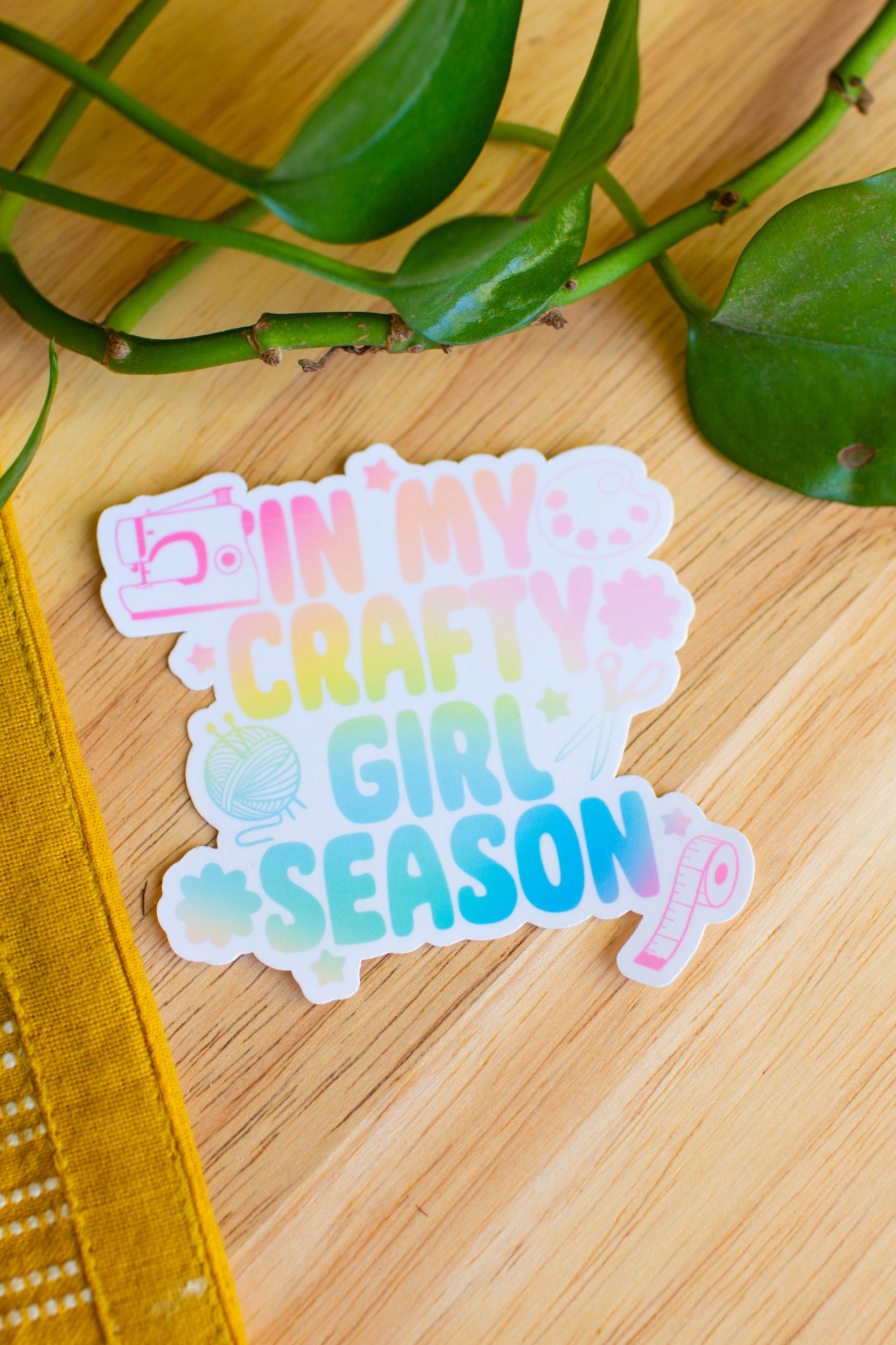 In my Crafty Girl Season Sticker