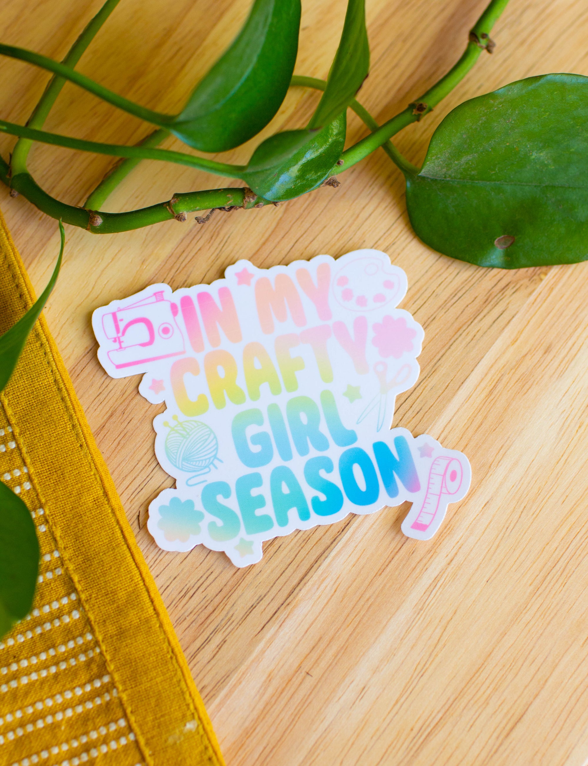 In my Crafty Girl Season Sticker