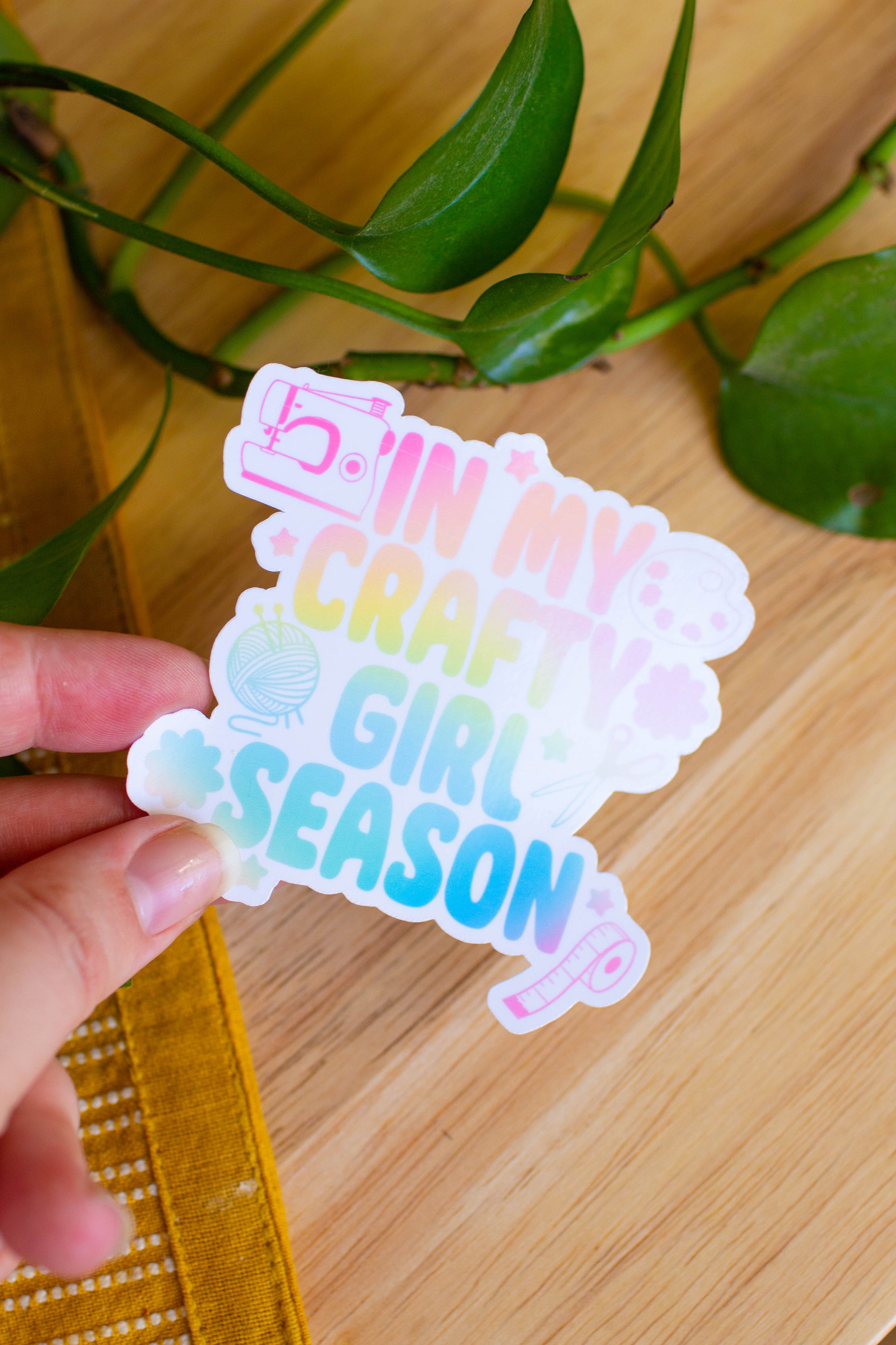 In my Crafty Girl Season Sticker