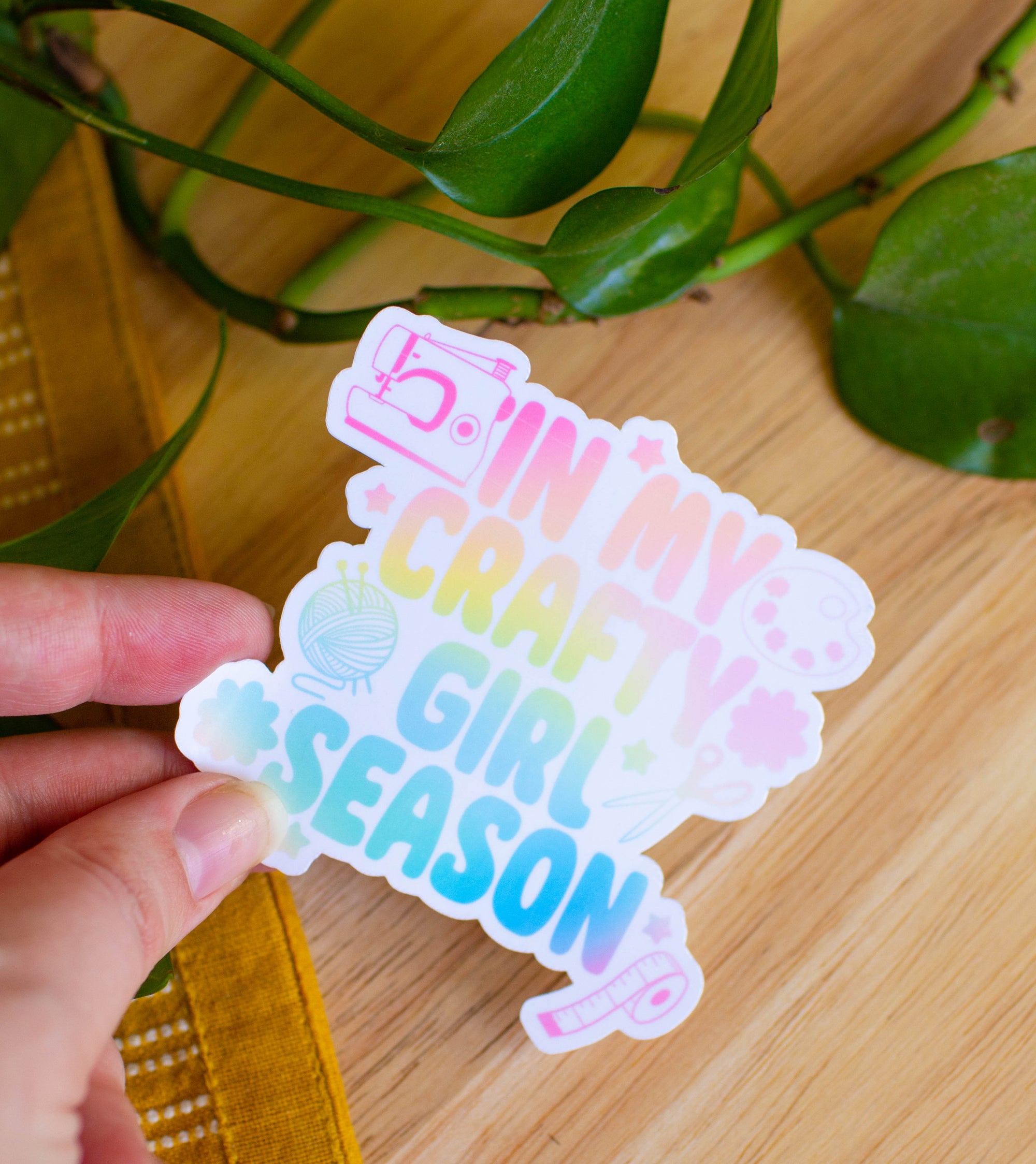 In my Crafty Girl Season Sticker