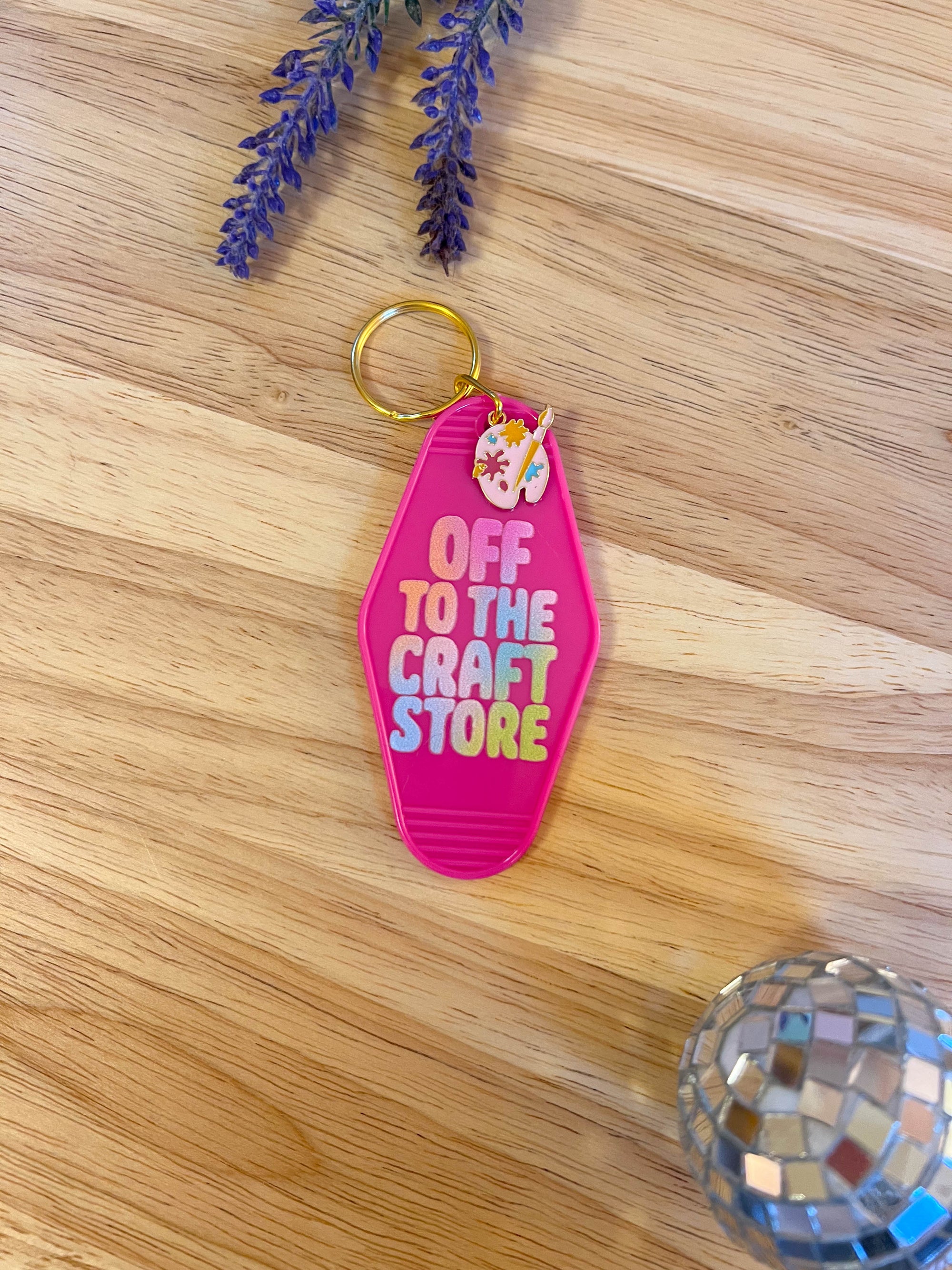 Off to the Craft Store Keychain