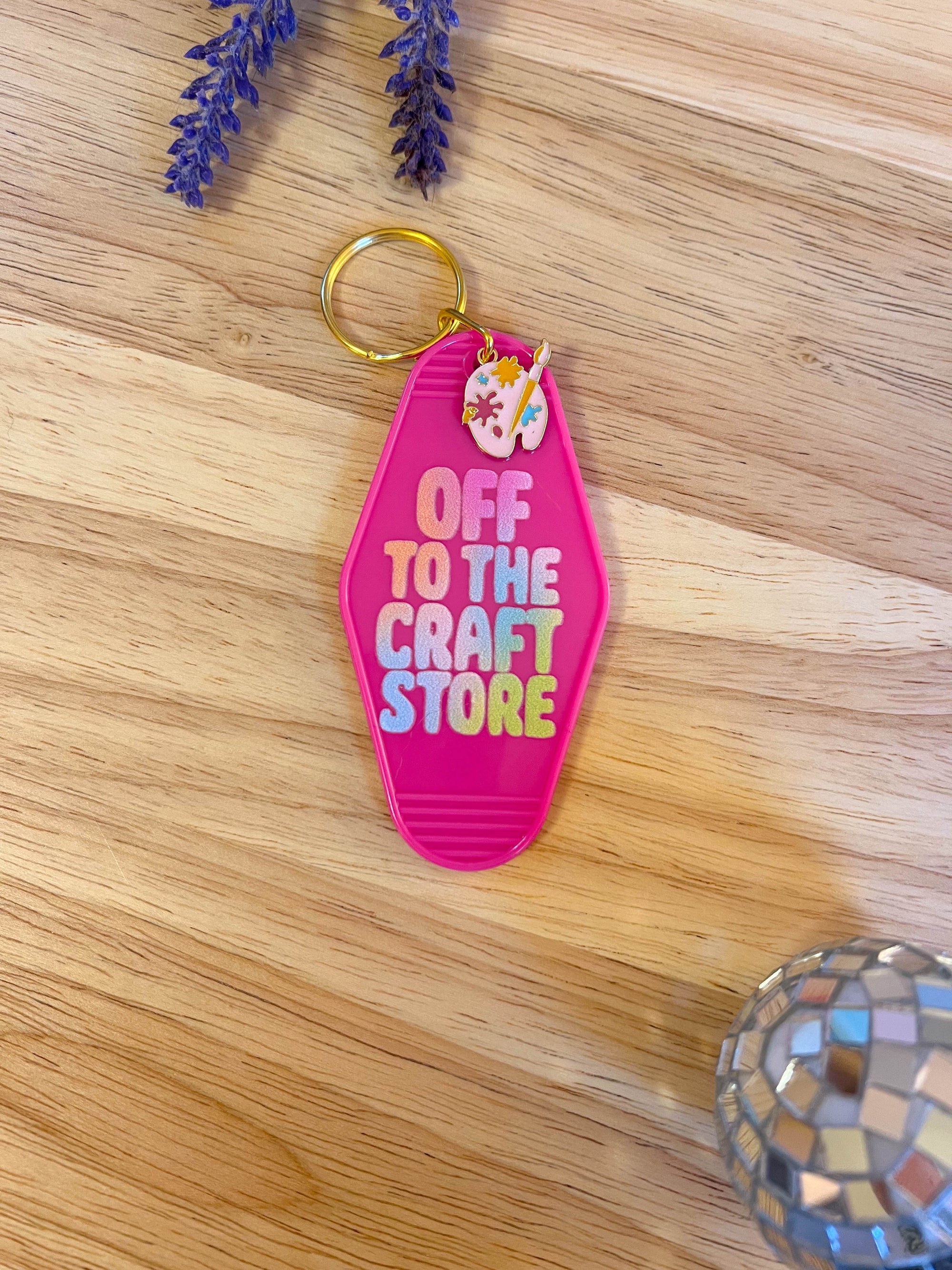 Off to the Craft Store Keychain