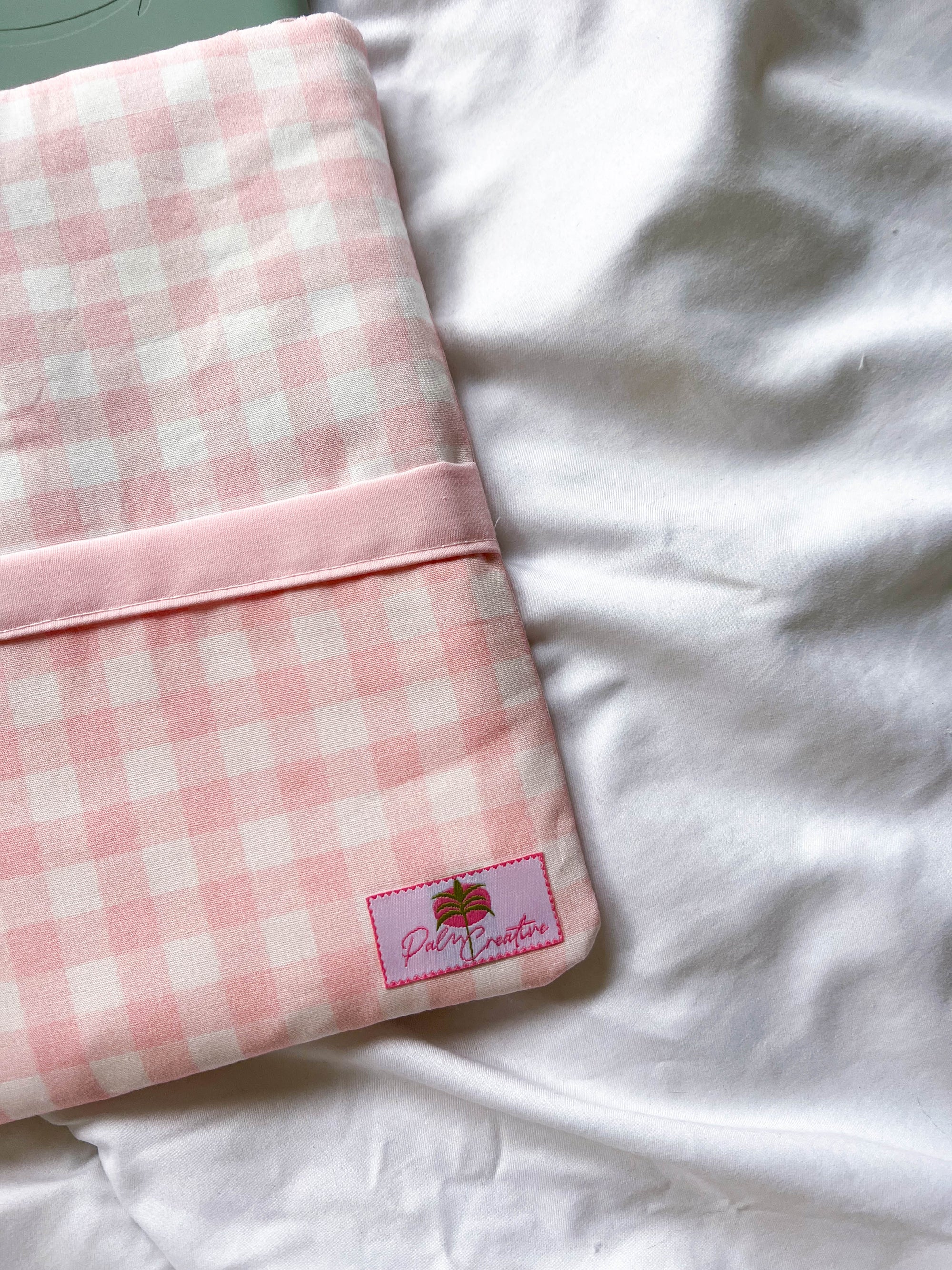 Pink Gingham Kindle Sleeve