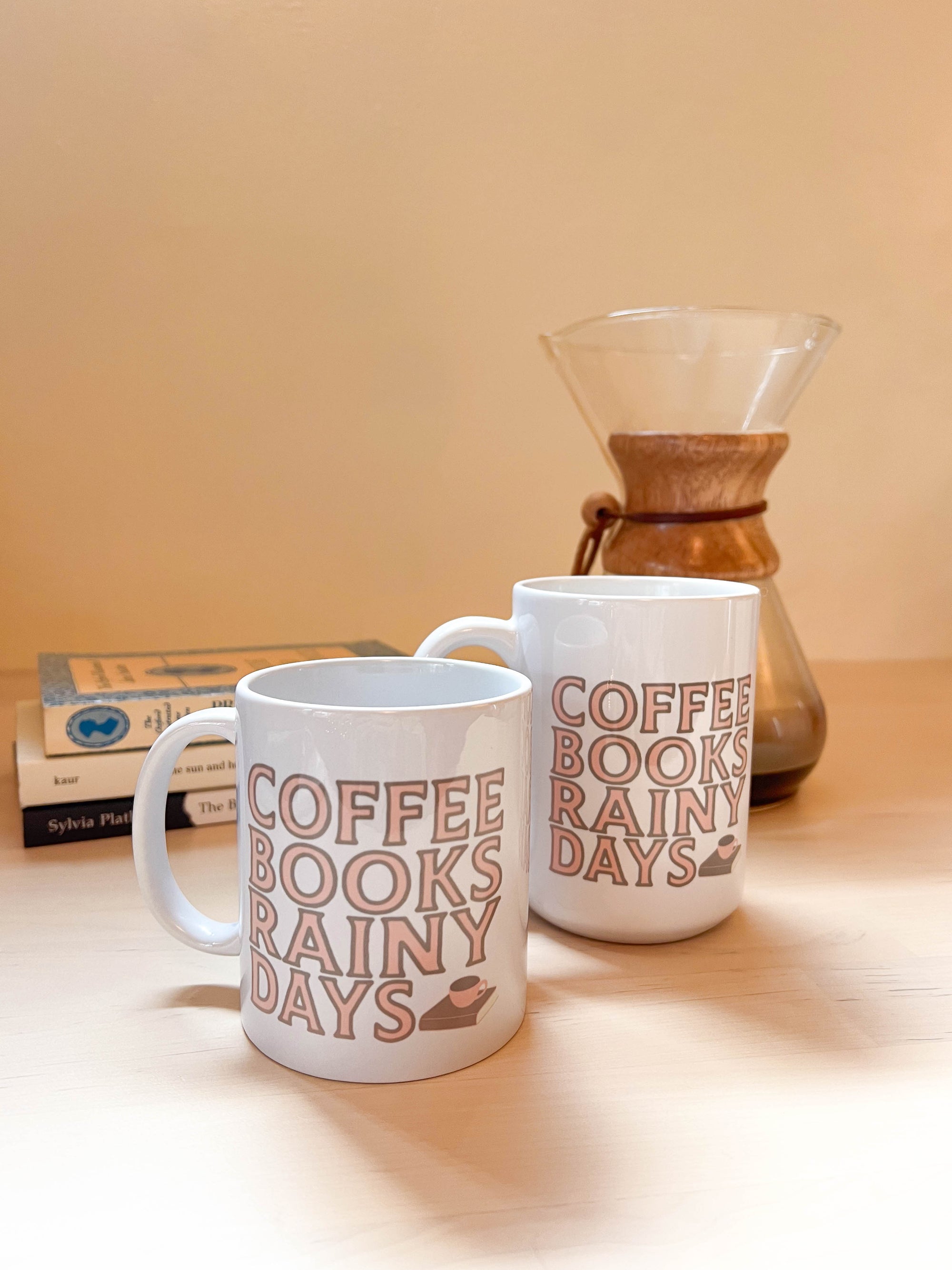 Coffee Books Rainy Days Mug