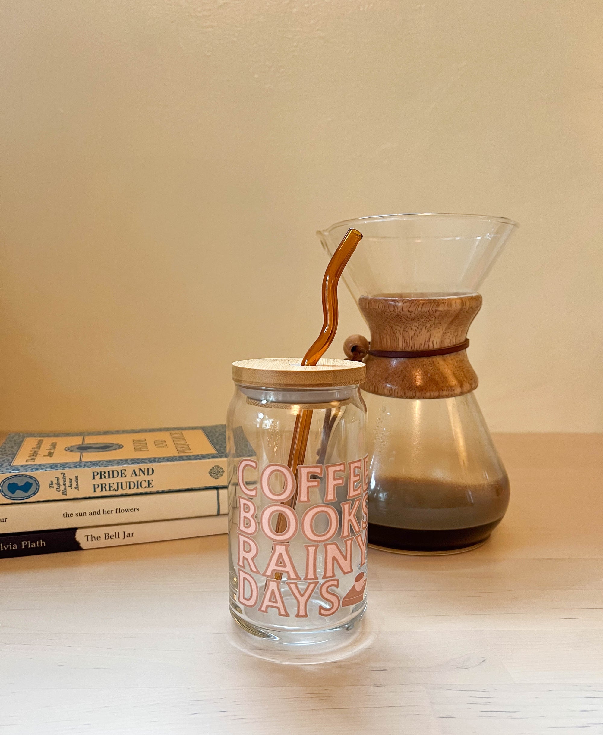 Coffee Books Rainy Day 16oz Cup