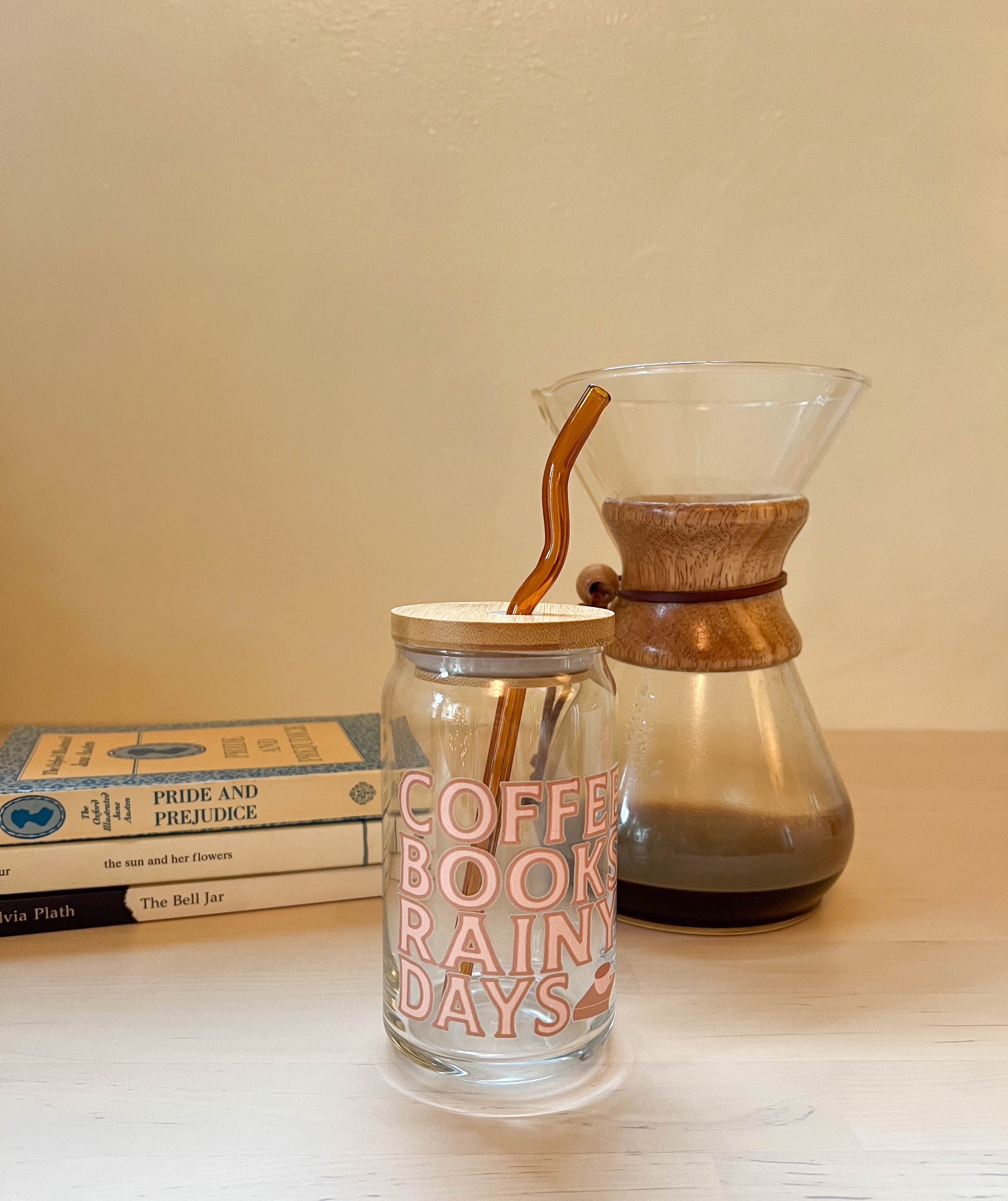 Coffee Books Rainy Day 16oz Cup