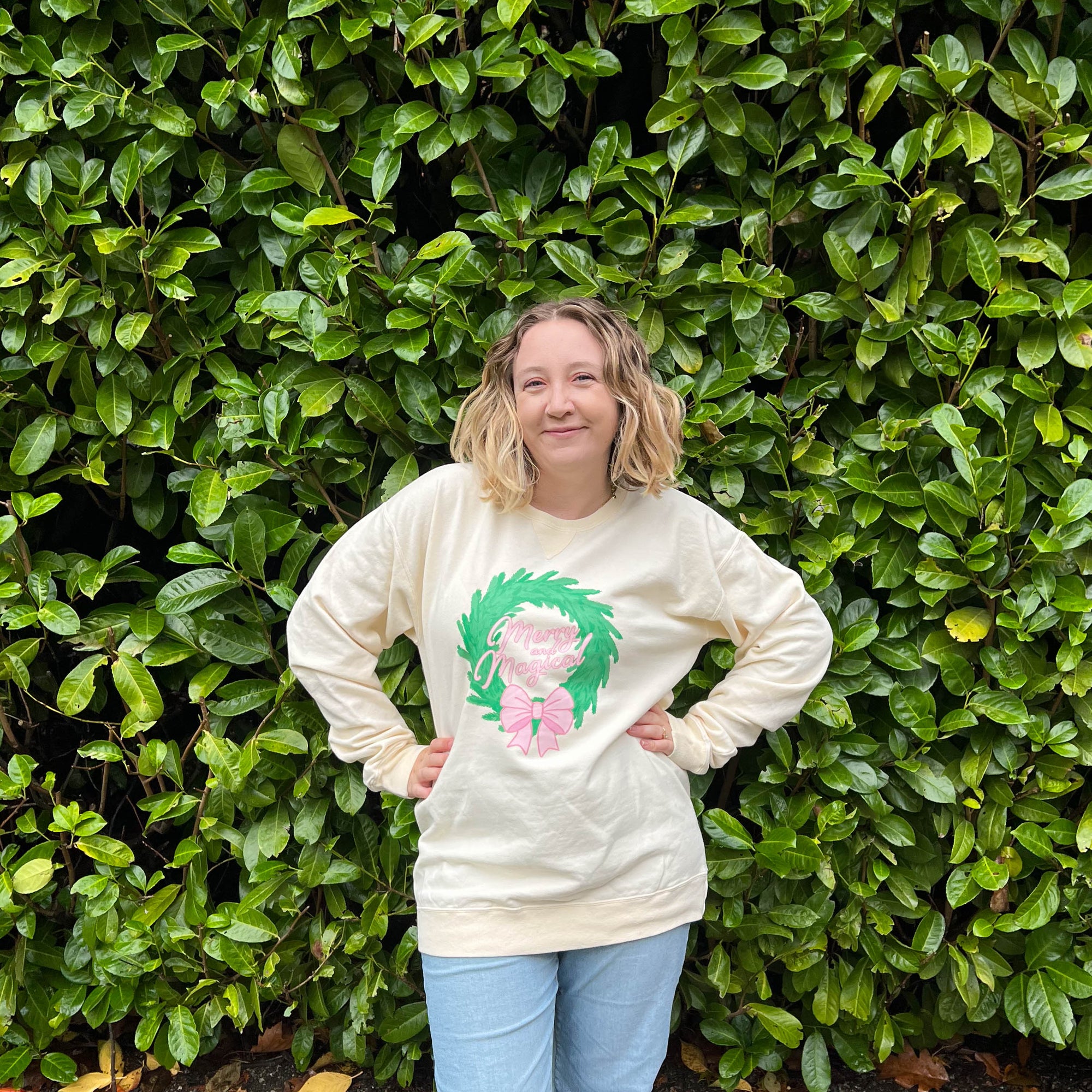 Merry and Magical Wreath Crewneck