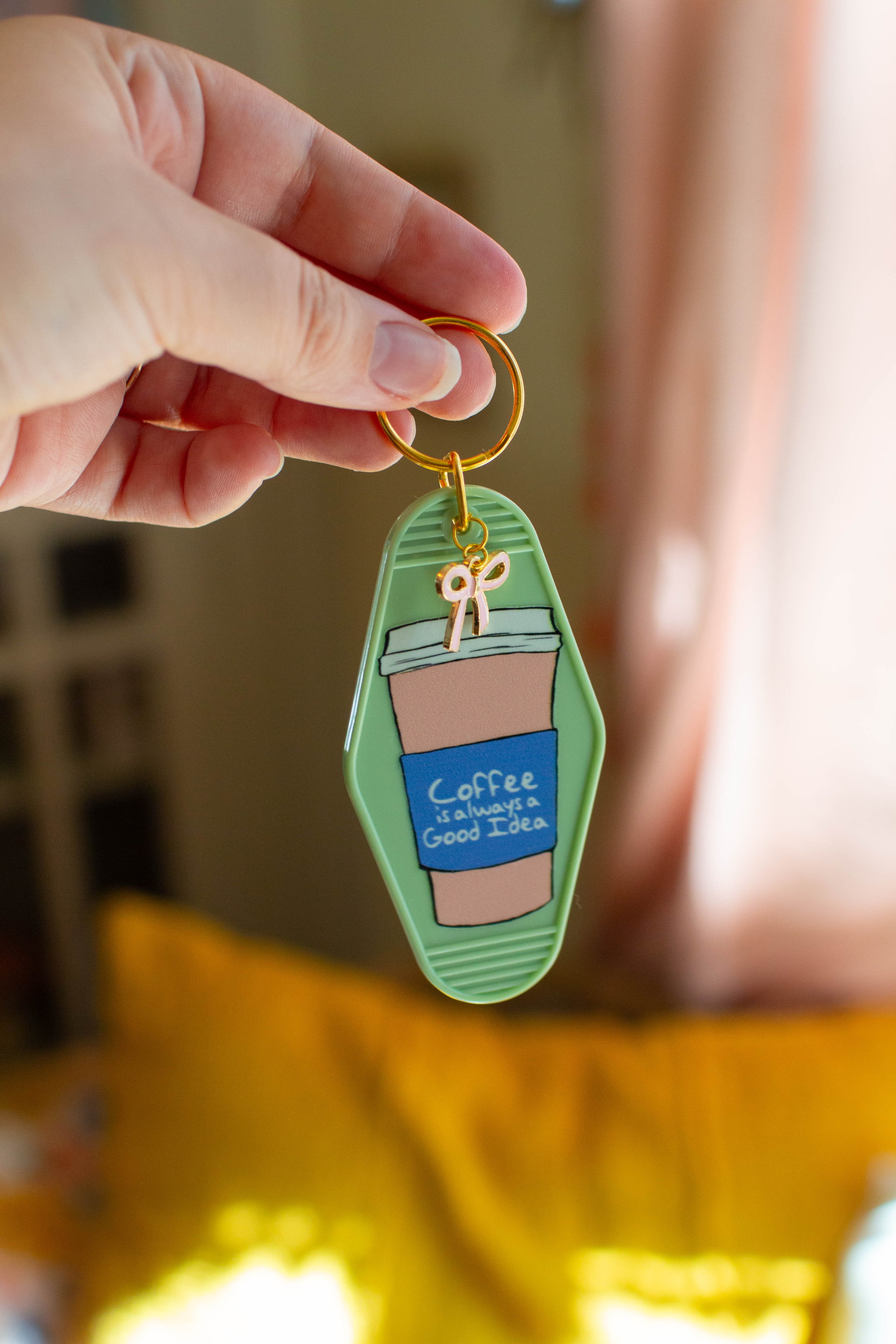 Coffee is Always a Good Idea Keychain