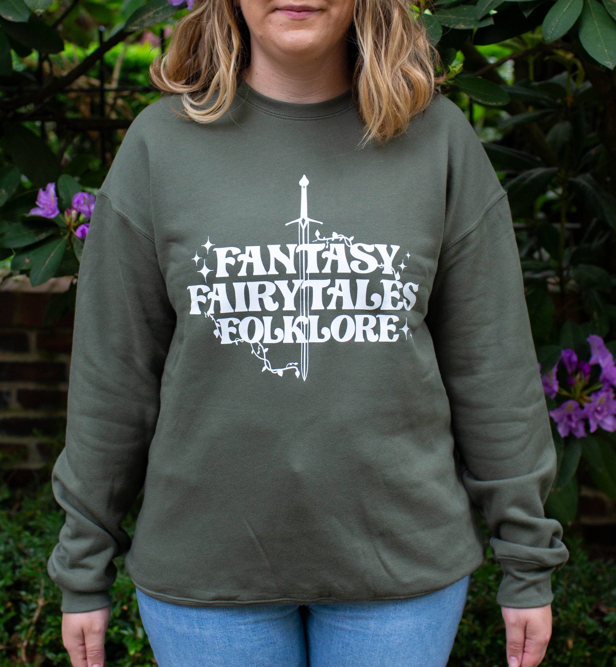 Evergreen Fantasy Fairytales Folklore Crewneck