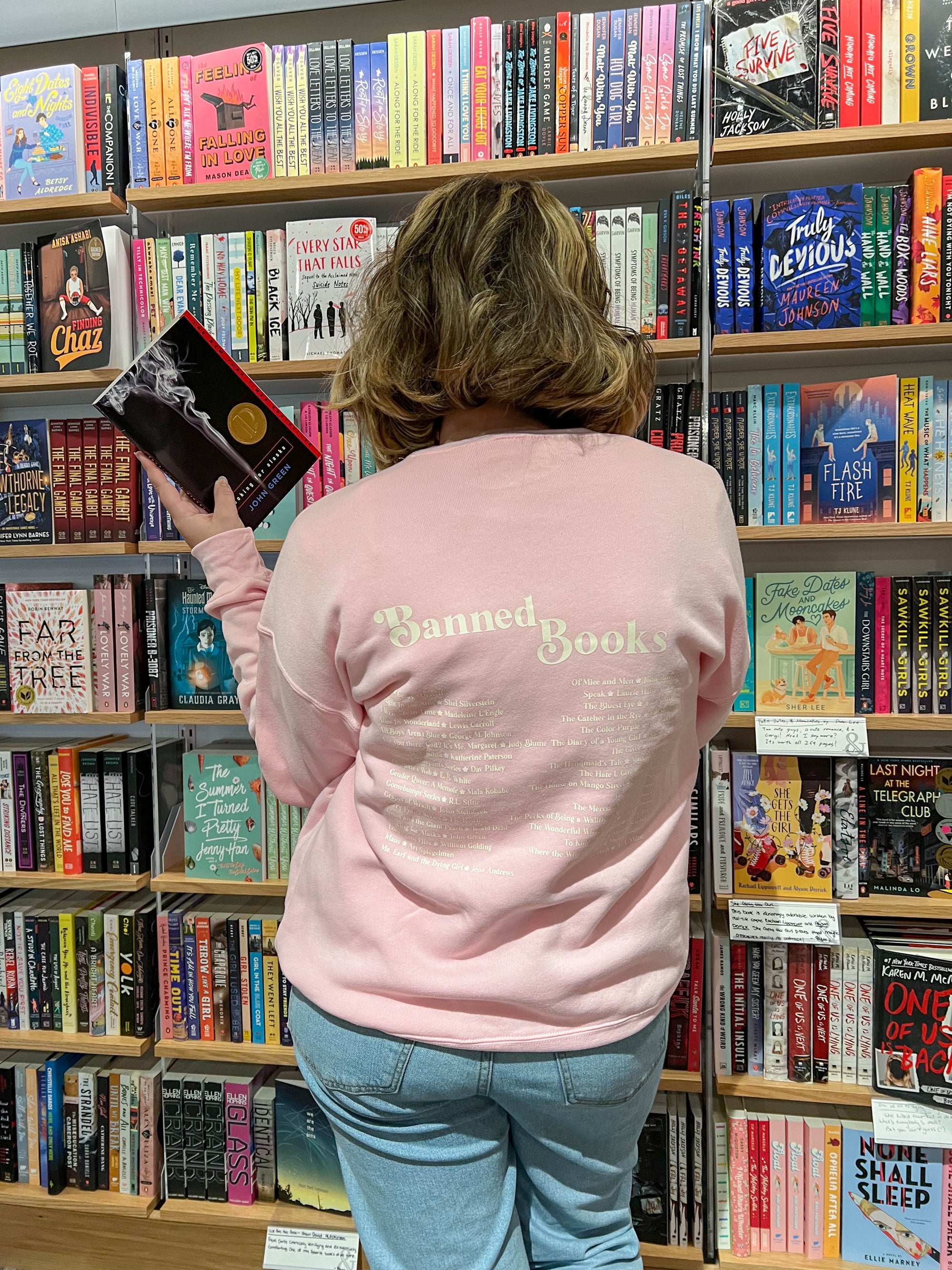 Bubblegum Banned Book Lover Crewneck