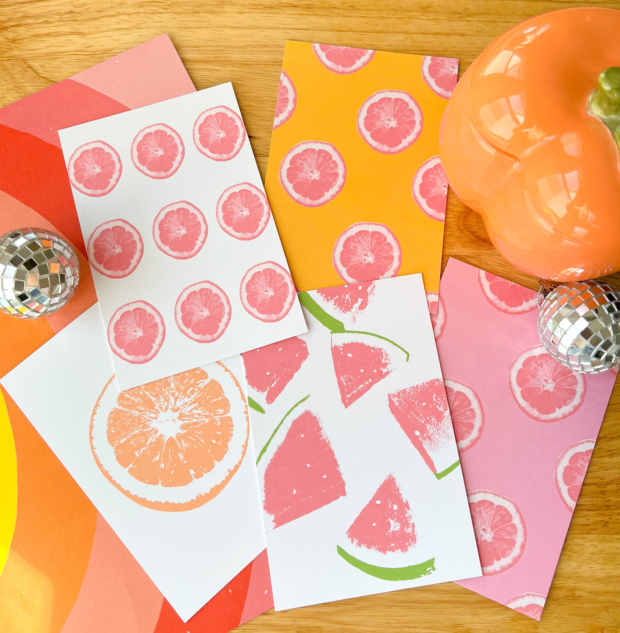 Summer Squeeze Fruit Postcards