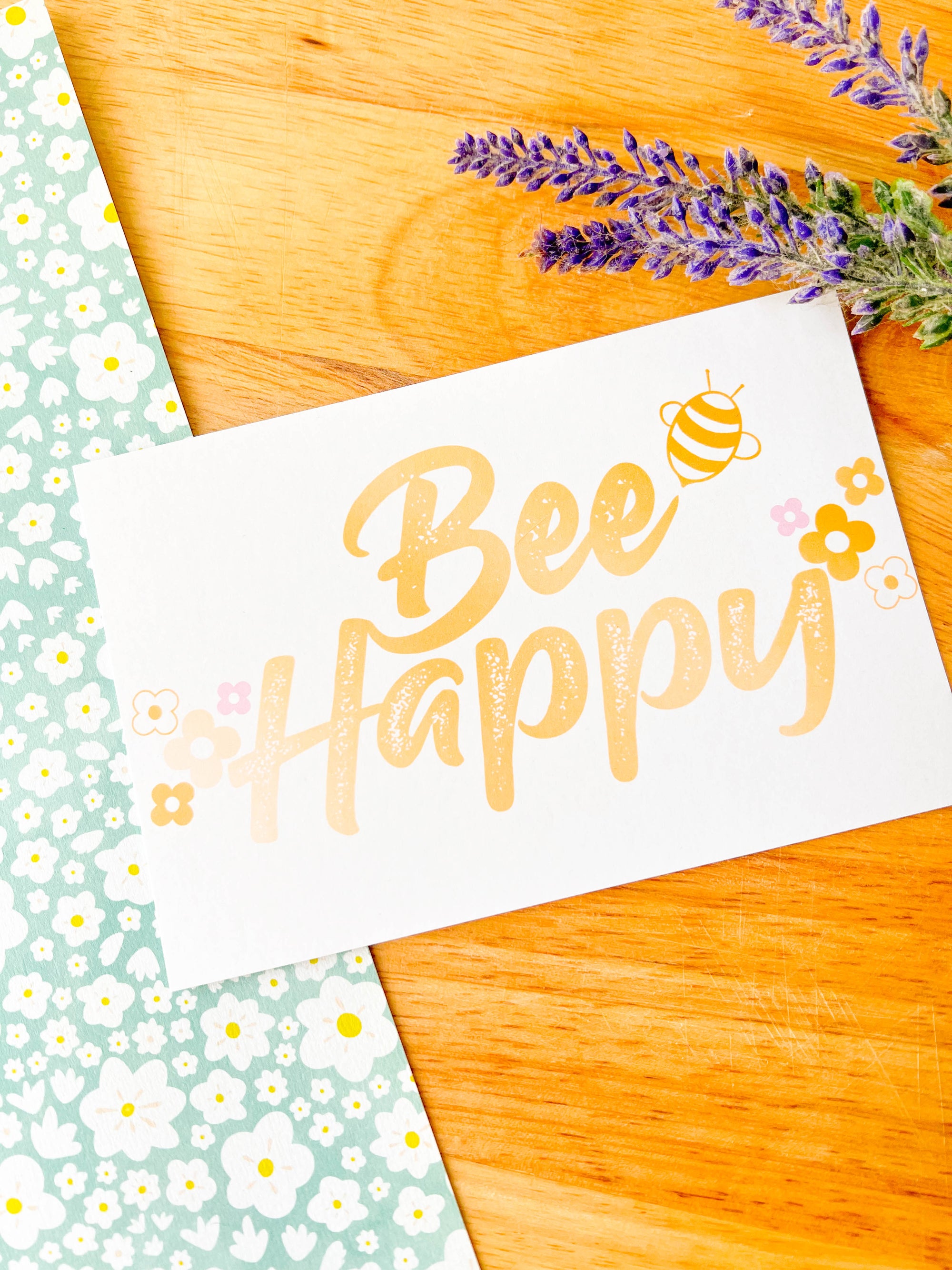 Bee Happy Postcard