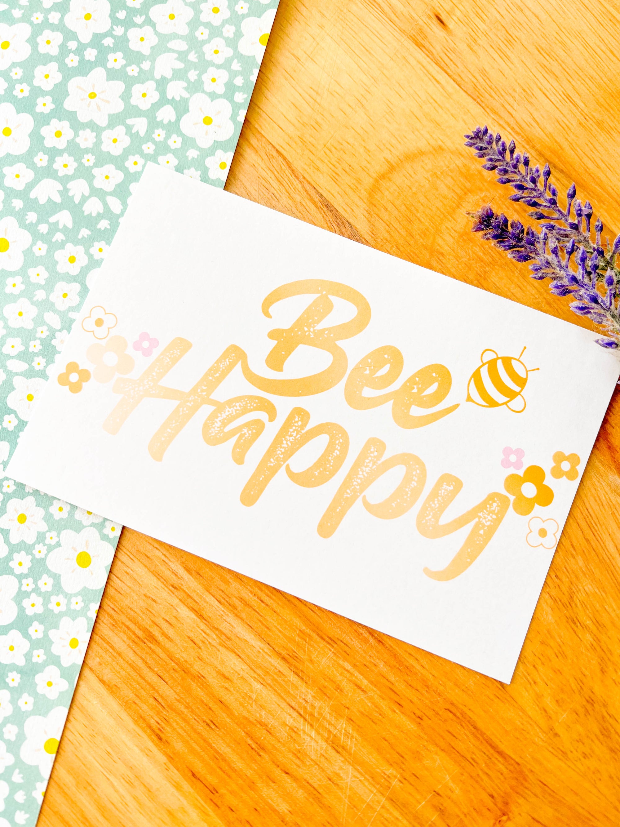 Bee Happy Postcard