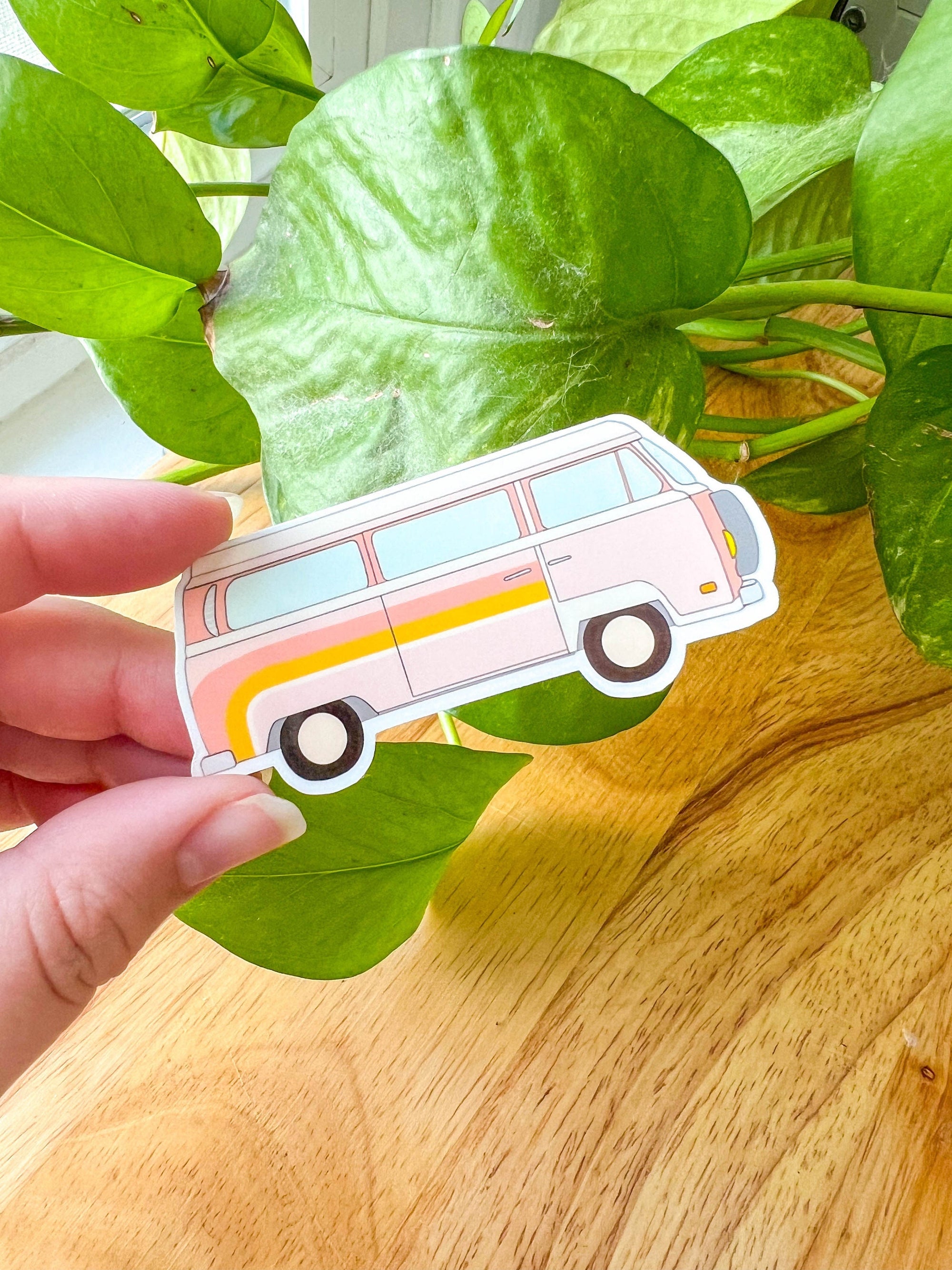 Retro Bus Sticker